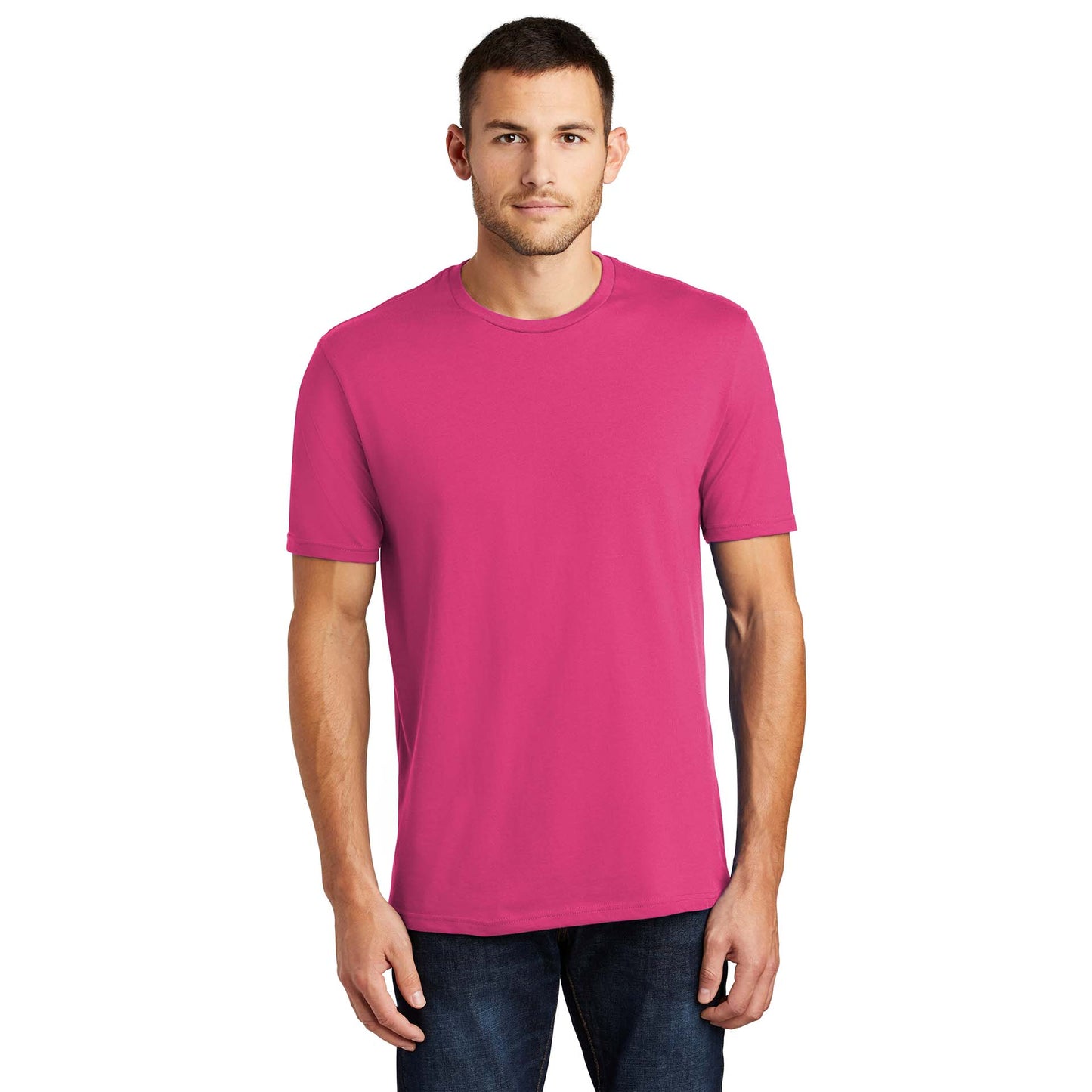 Jet Black T-Shirt - District - Soft Cotton Comfort
