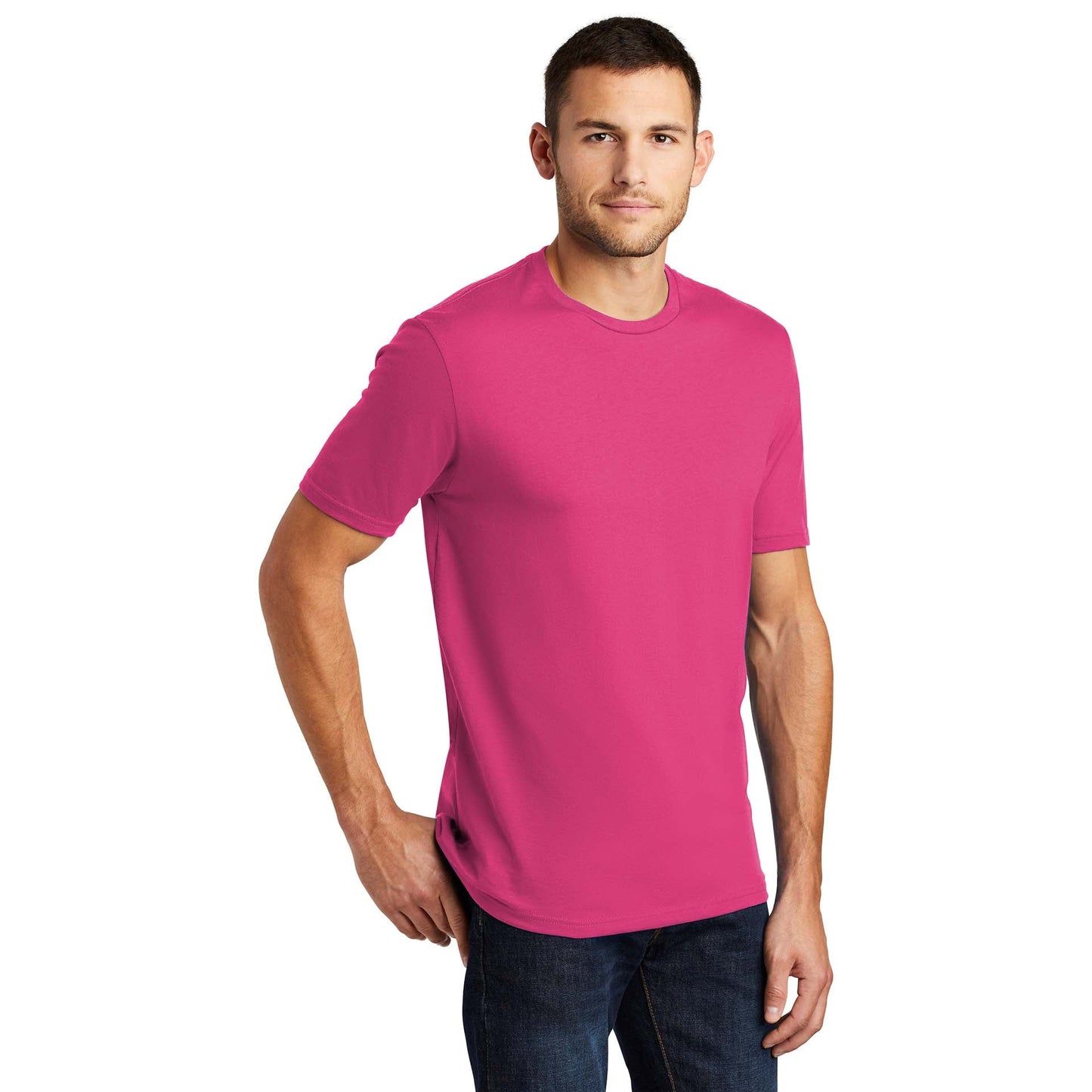 Jet Black T-Shirt - District - Soft Cotton Comfort