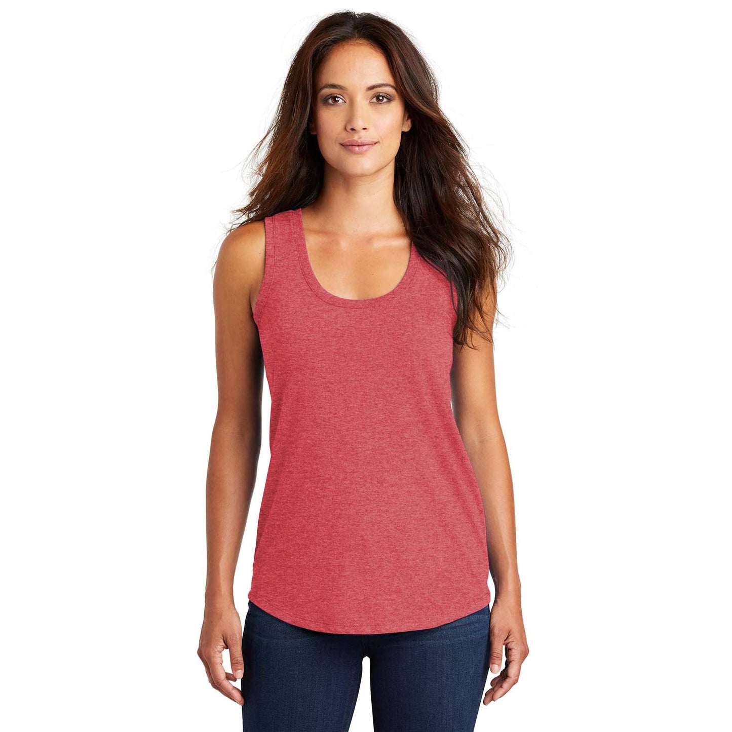 White Tank Tops - District - Soft Blend Material