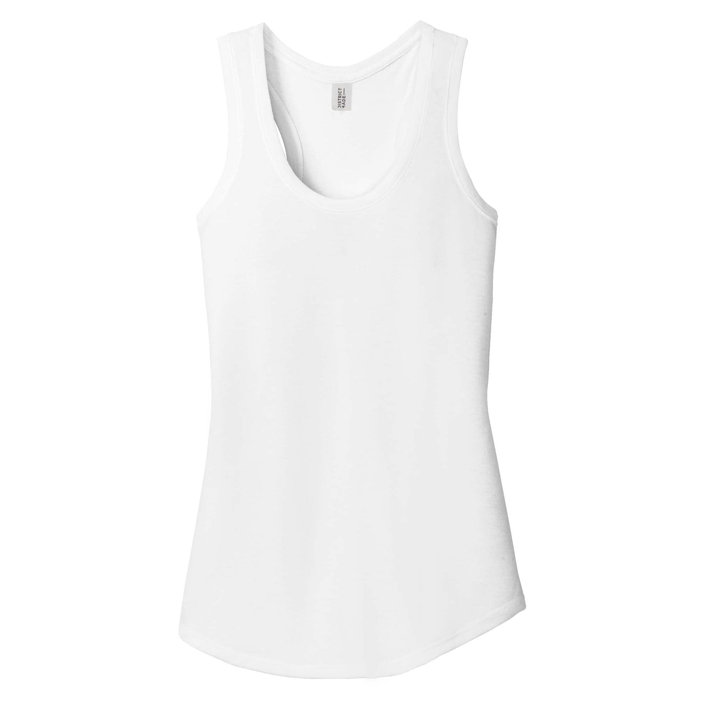 White Tank Tops - District - Soft Blend Material