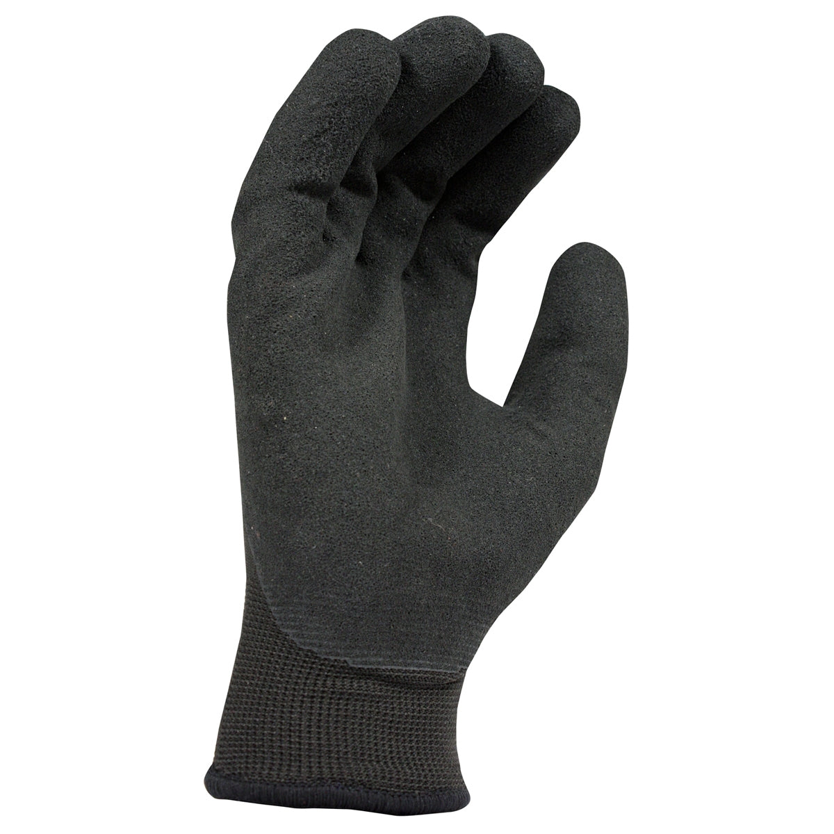 Black String Knit Gloves - DeWalt - Warm Thermal Design