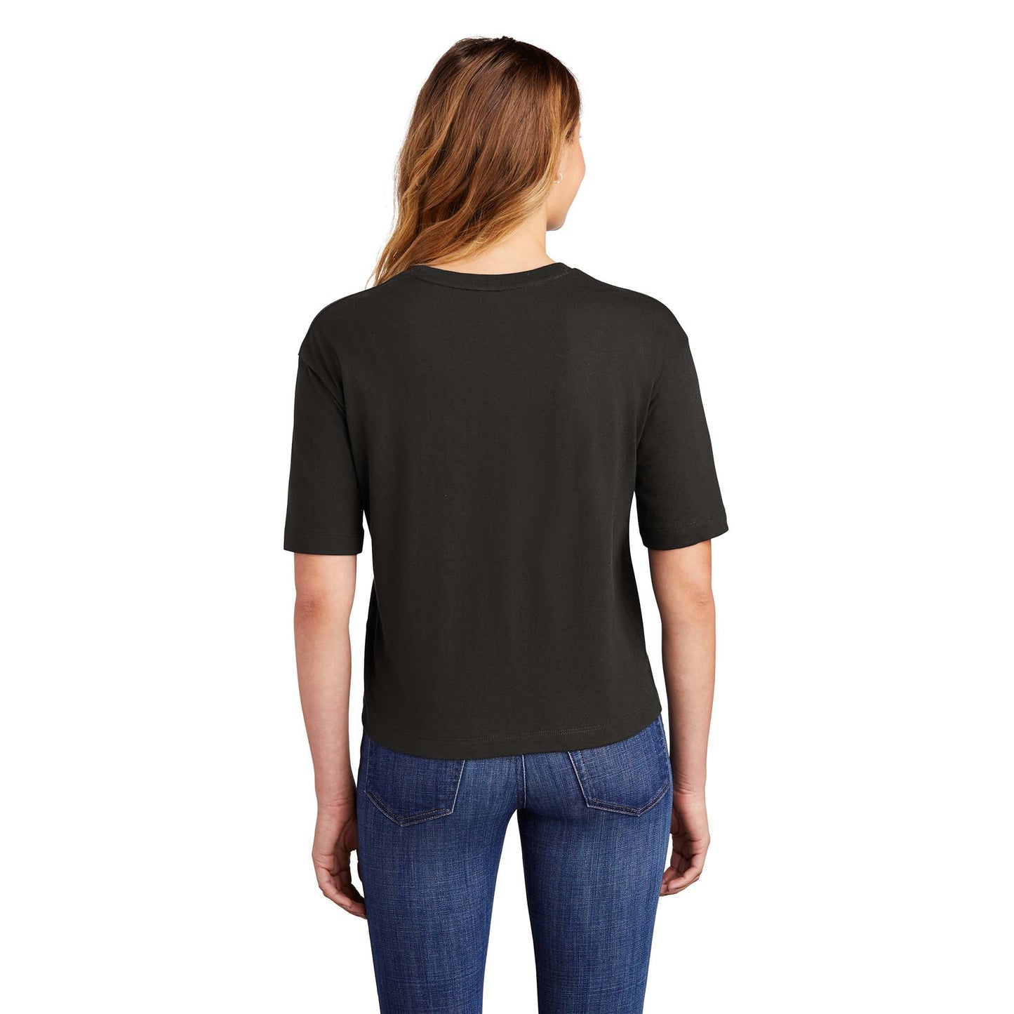 Black T-Shirts - District - Stylish Boxy Tee