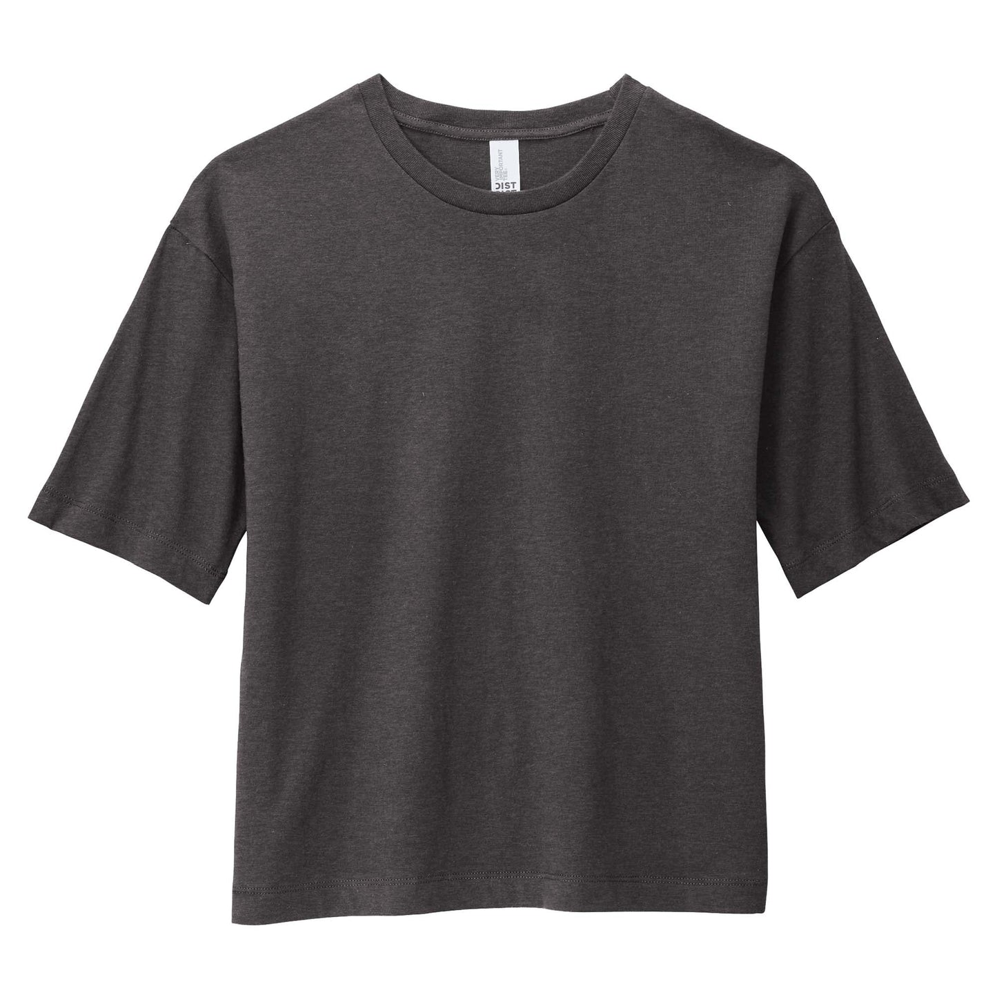Black T-Shirts - District - Stylish Boxy Tee