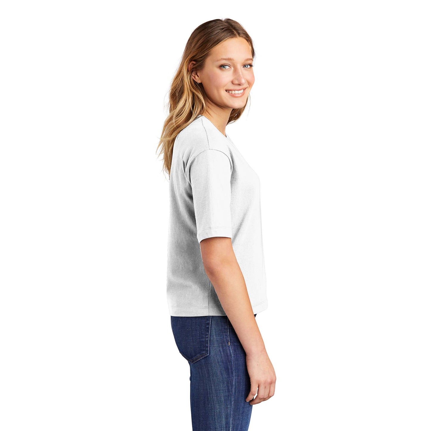 Black T-Shirts - District - Stylish Boxy Tee