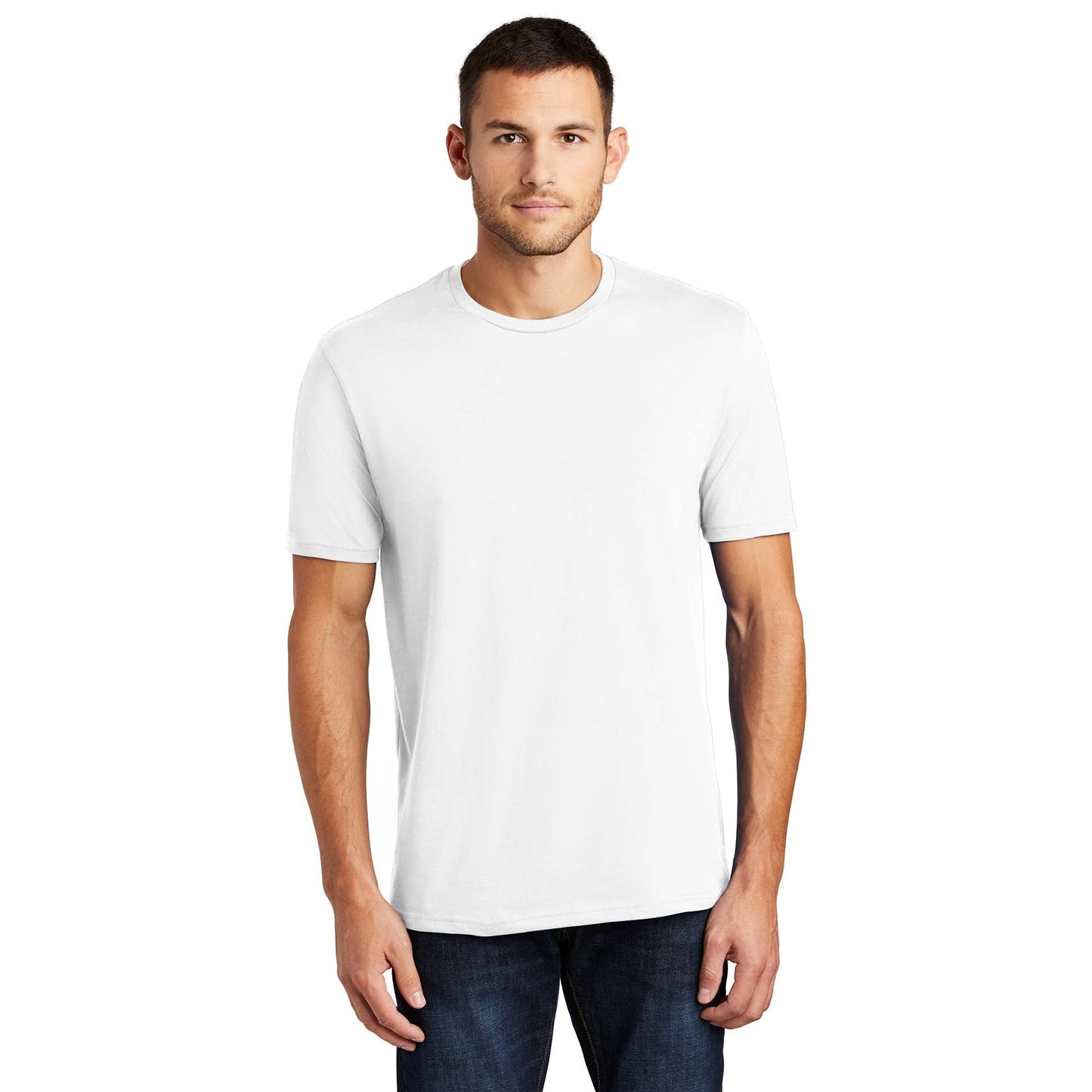 Jet Black T-Shirt - District - Soft Cotton Comfort