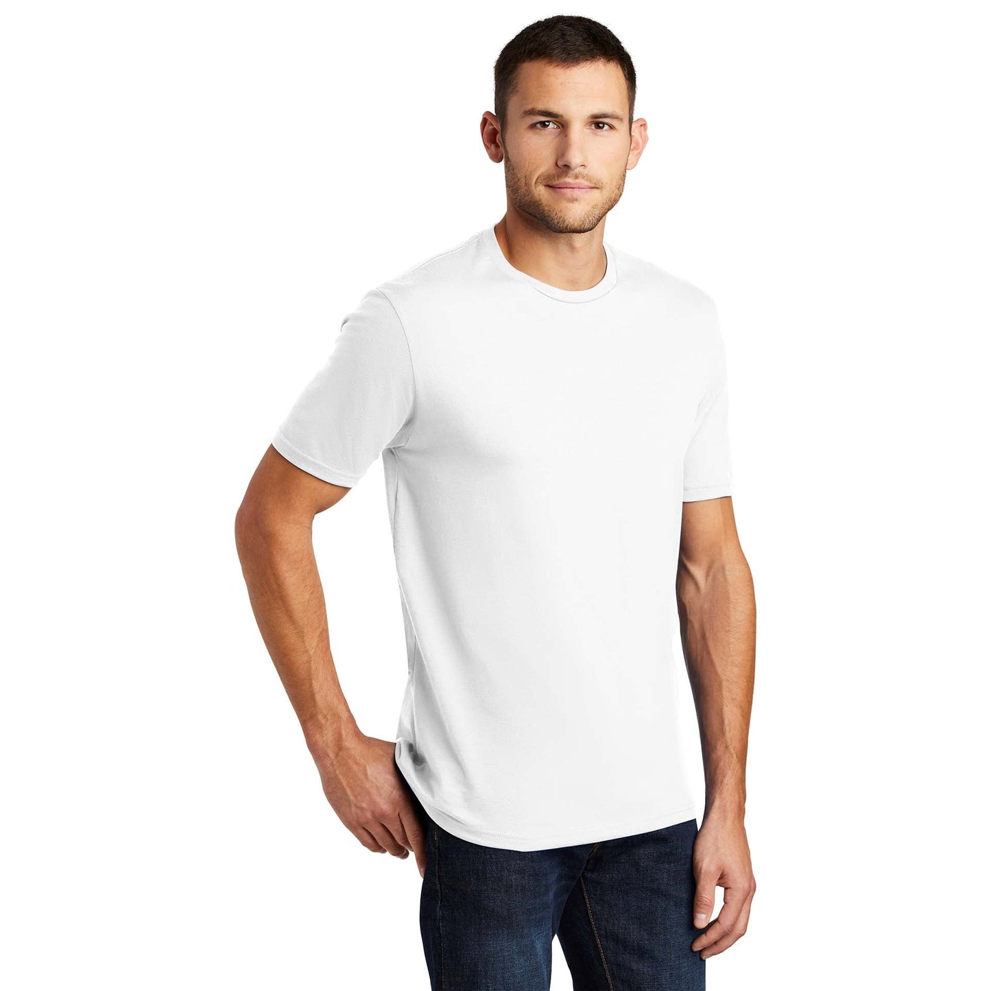 Jet Black T-Shirt - District - Soft Cotton Comfort