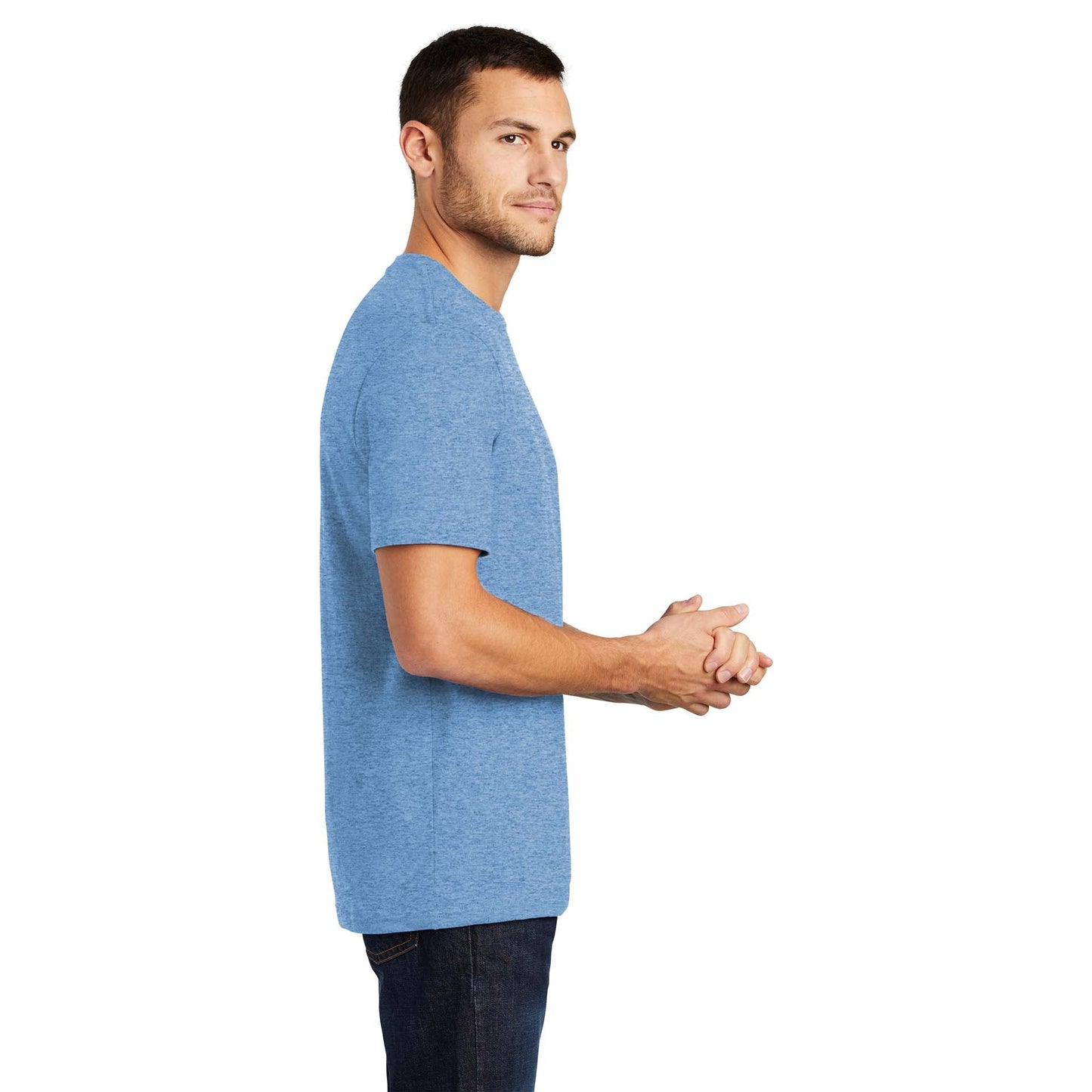 Jet Black T-Shirt - District - Soft Cotton Comfort