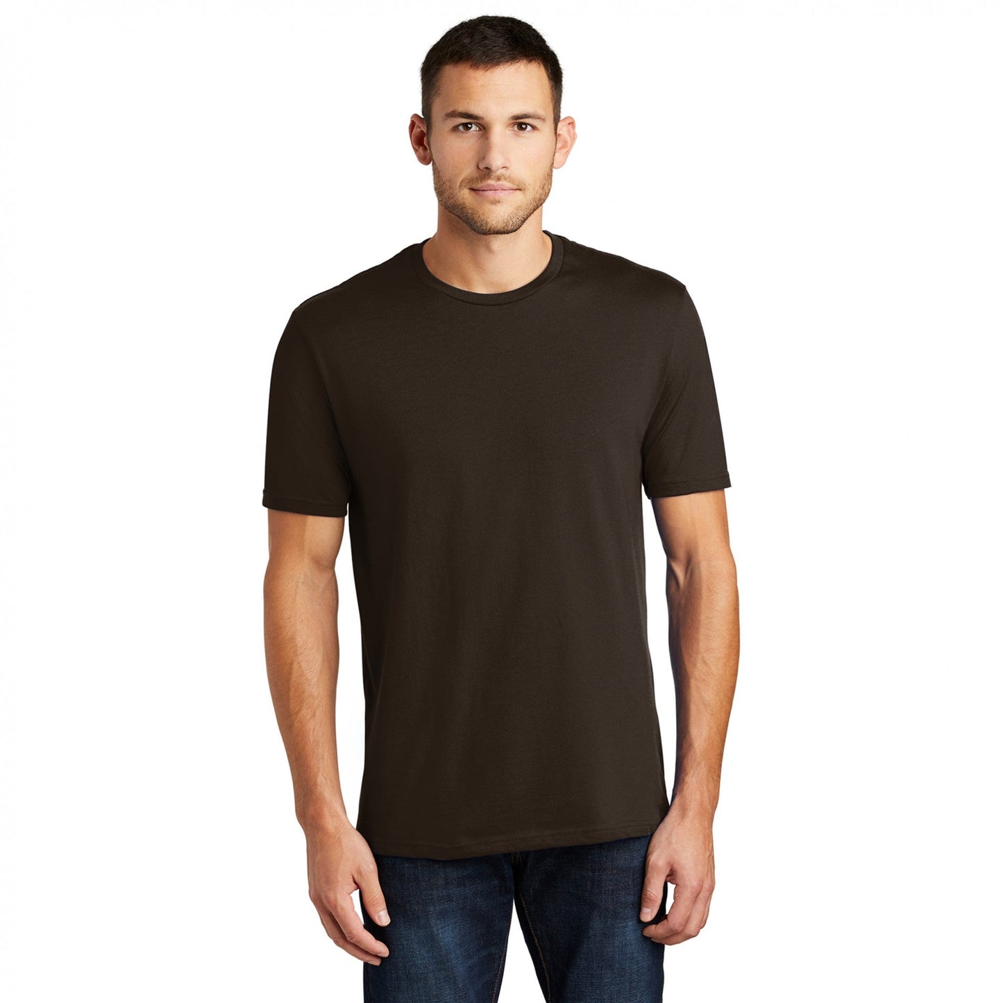 Jet Black T-Shirt - District - Soft Cotton Comfort