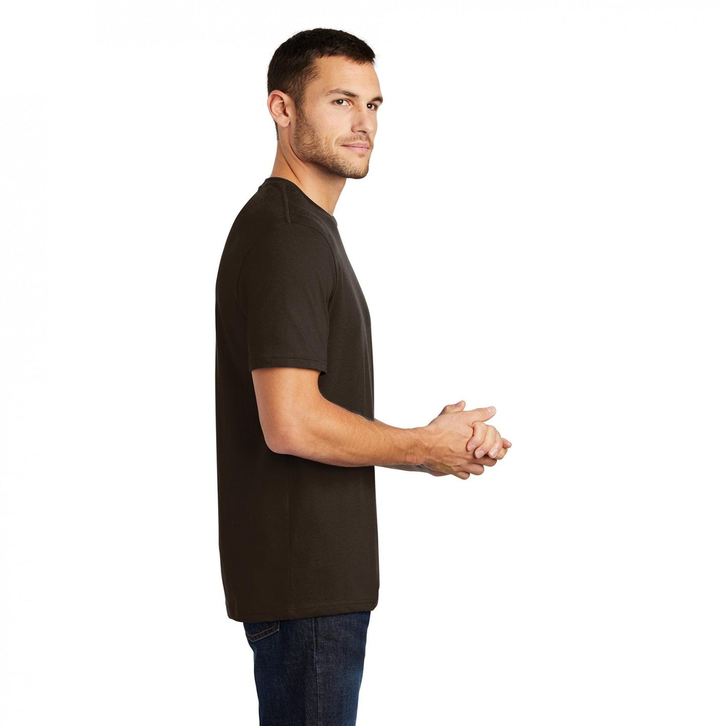 Jet Black T-Shirt - District - Soft Cotton Comfort