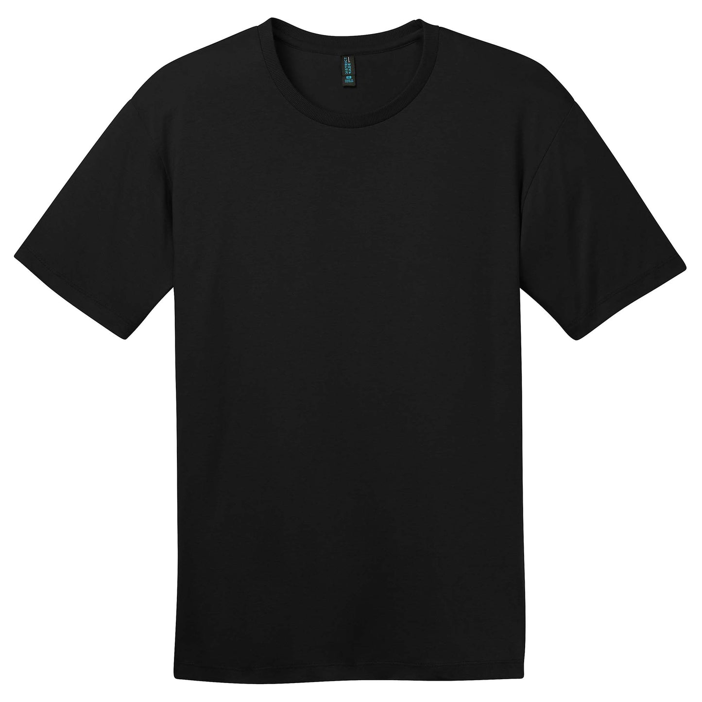 Jet Black T-Shirt - District - Soft Cotton Comfort