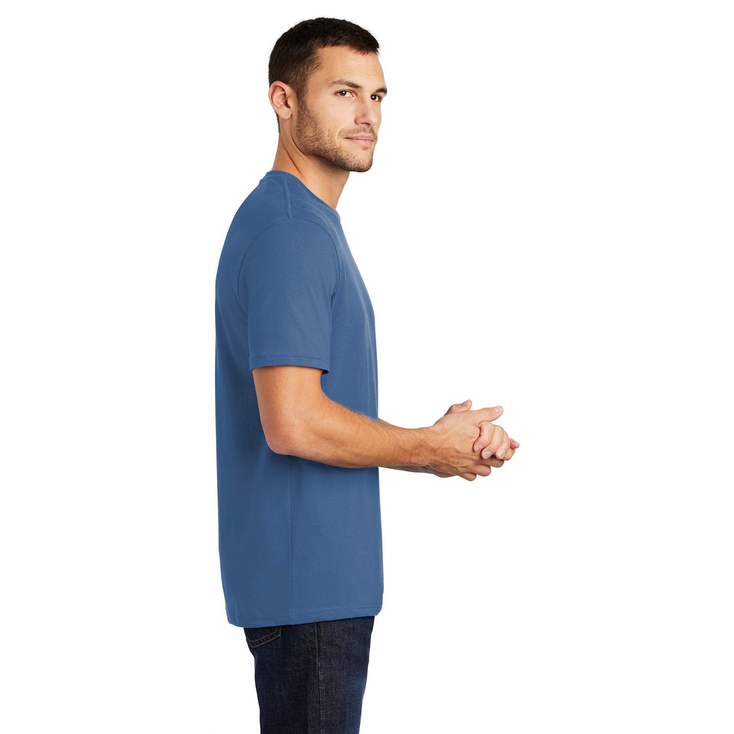 Jet Black T-Shirt - District - Soft Cotton Comfort
