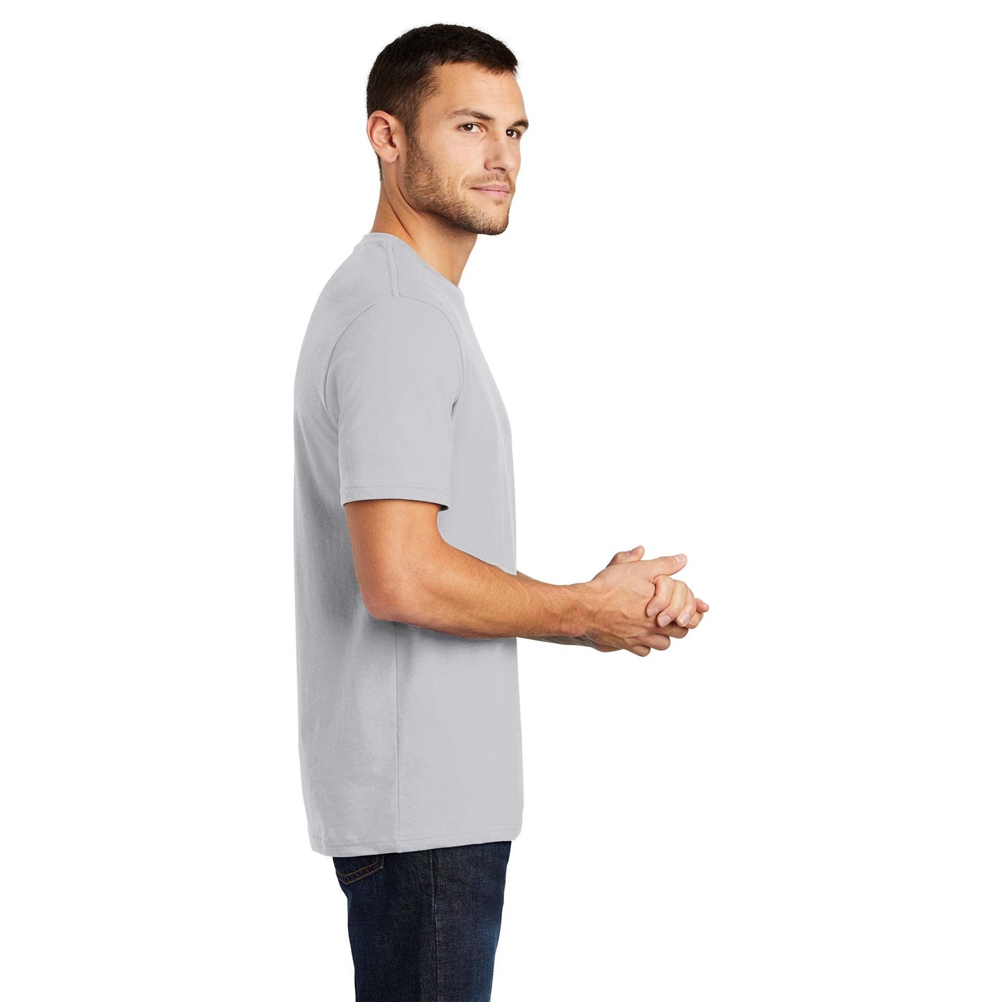 Jet Black T-Shirt - District - Soft Cotton Comfort