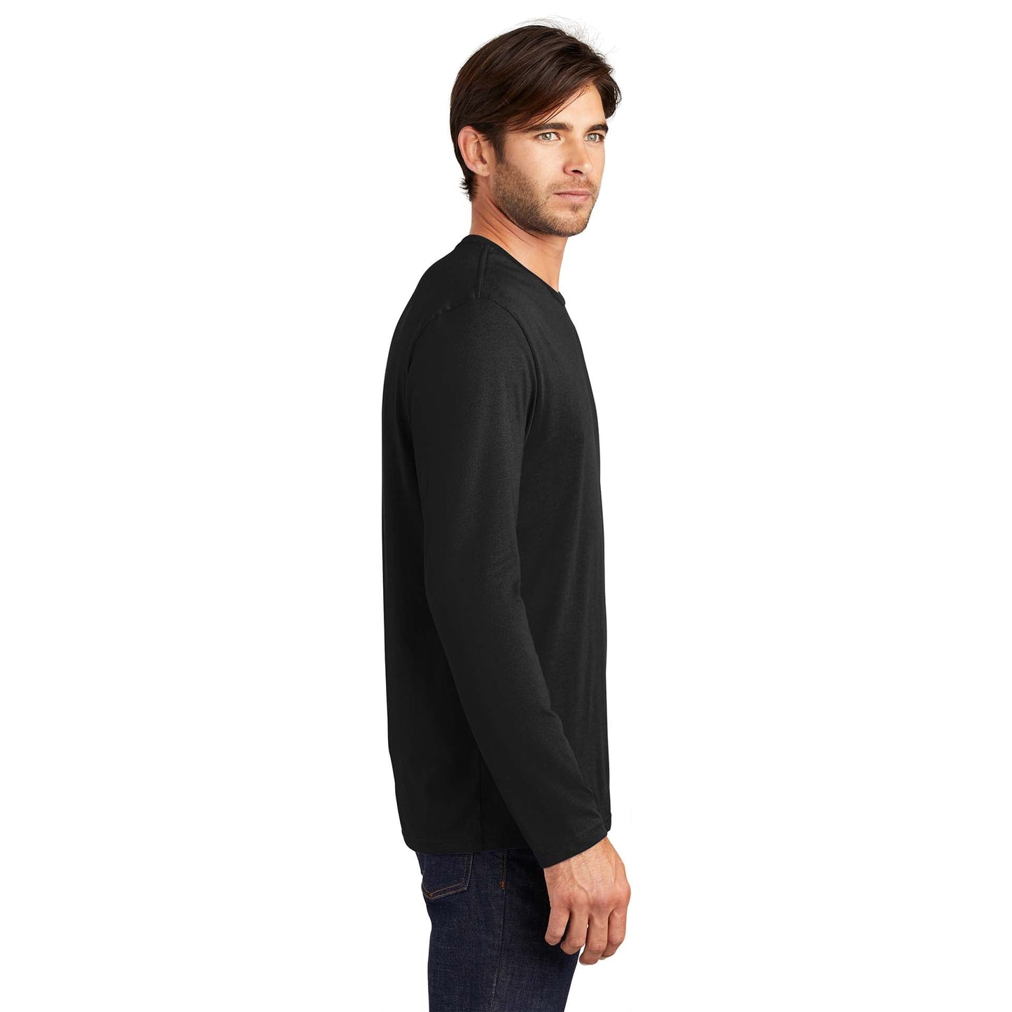 Jet Black T-Shirts - District - Comfortable Cotton Blend