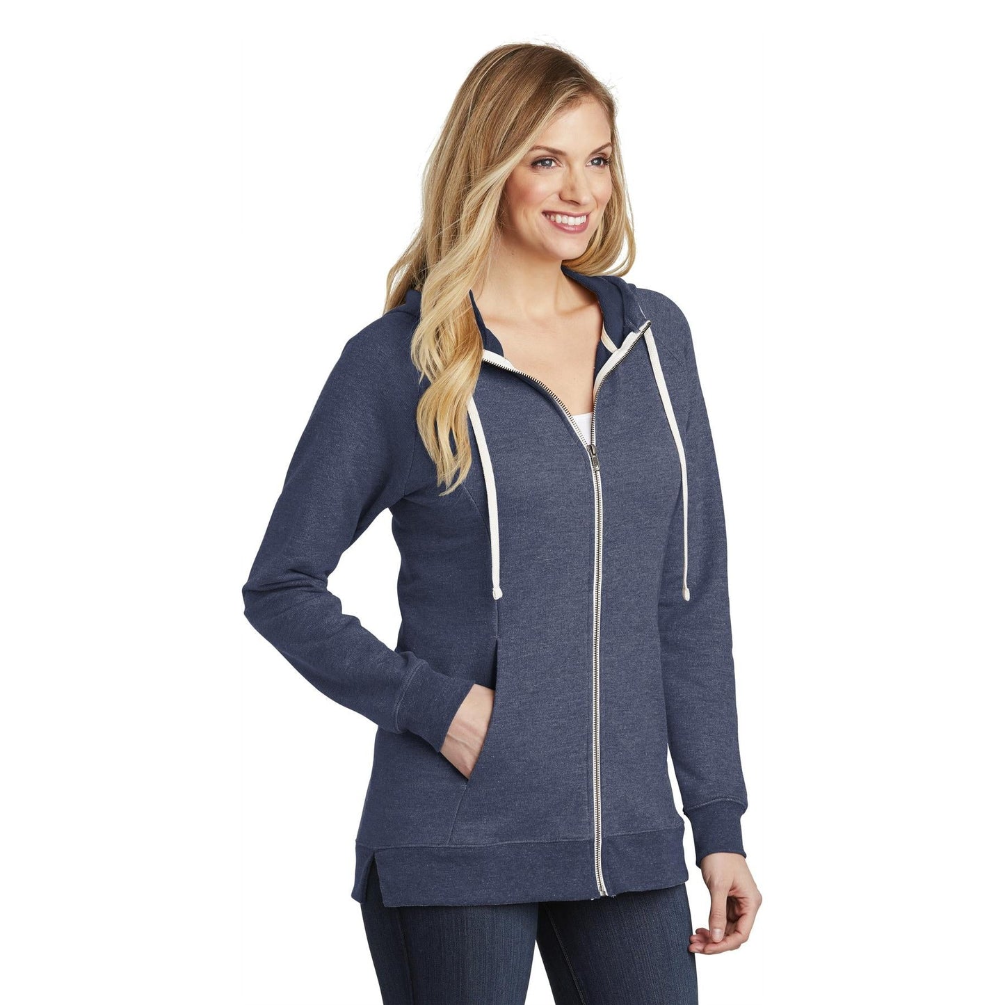 Black Sweatshirts - District - Soft Terry Hoodie - Casual Style