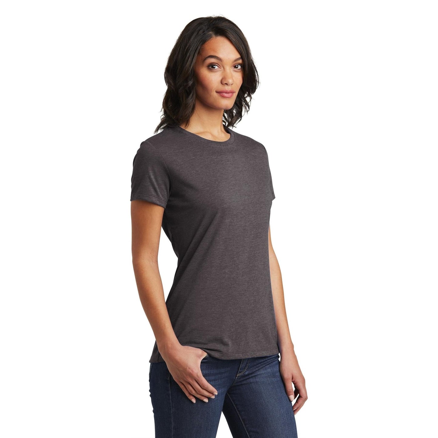 Black T-Shirts - District - Soft Cotton Tee - Comfortable Fit