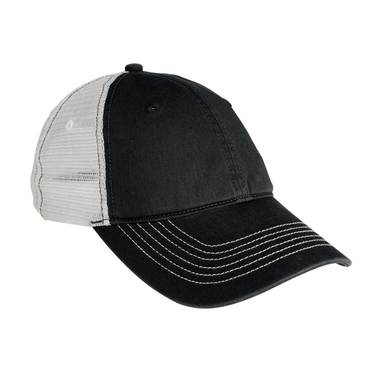 Army/White Ball Caps - District - Stylish Mesh Design