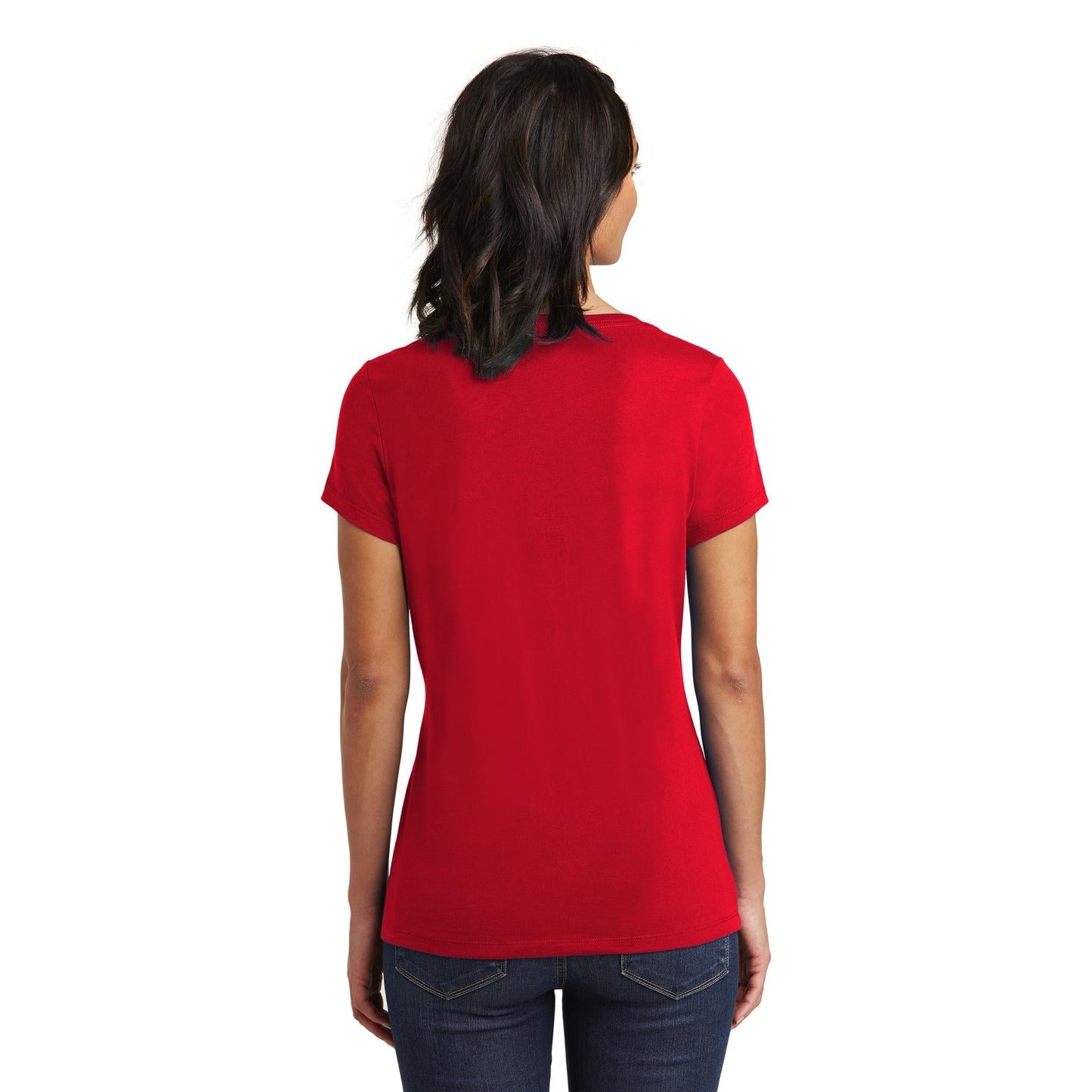 Black T-Shirts - District - Soft V-Neck - Stylish Fit - Soft Fabric