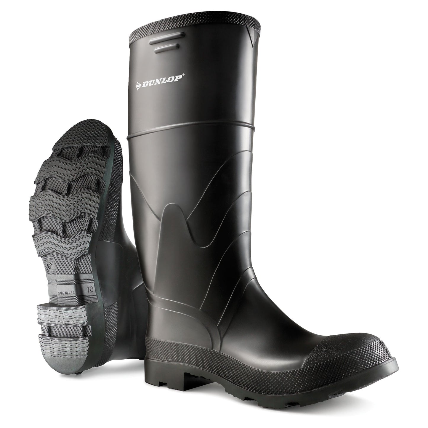 Black Work Boots - Dunlop - Steel Toe Protection