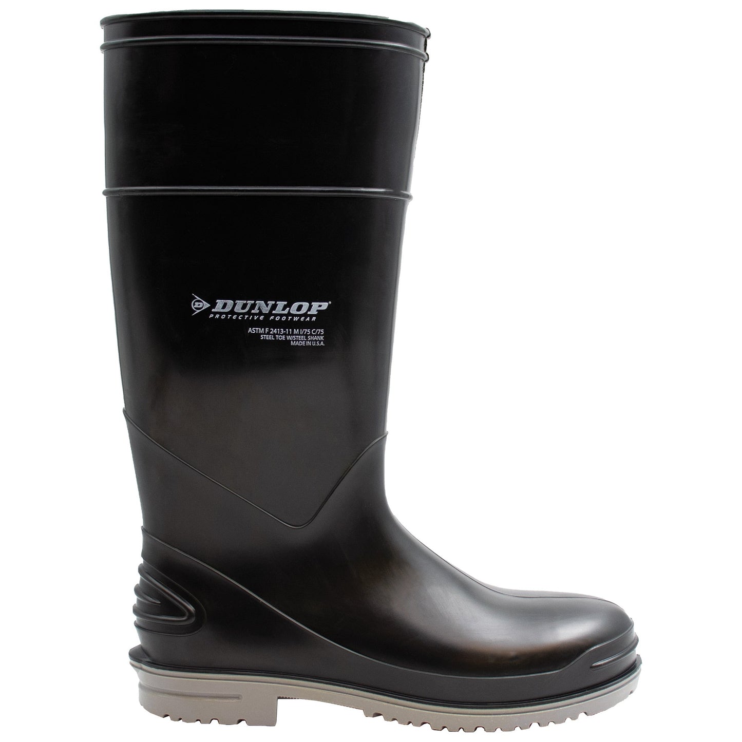Black Work Boots - Dunlop - Steel Toe Safety