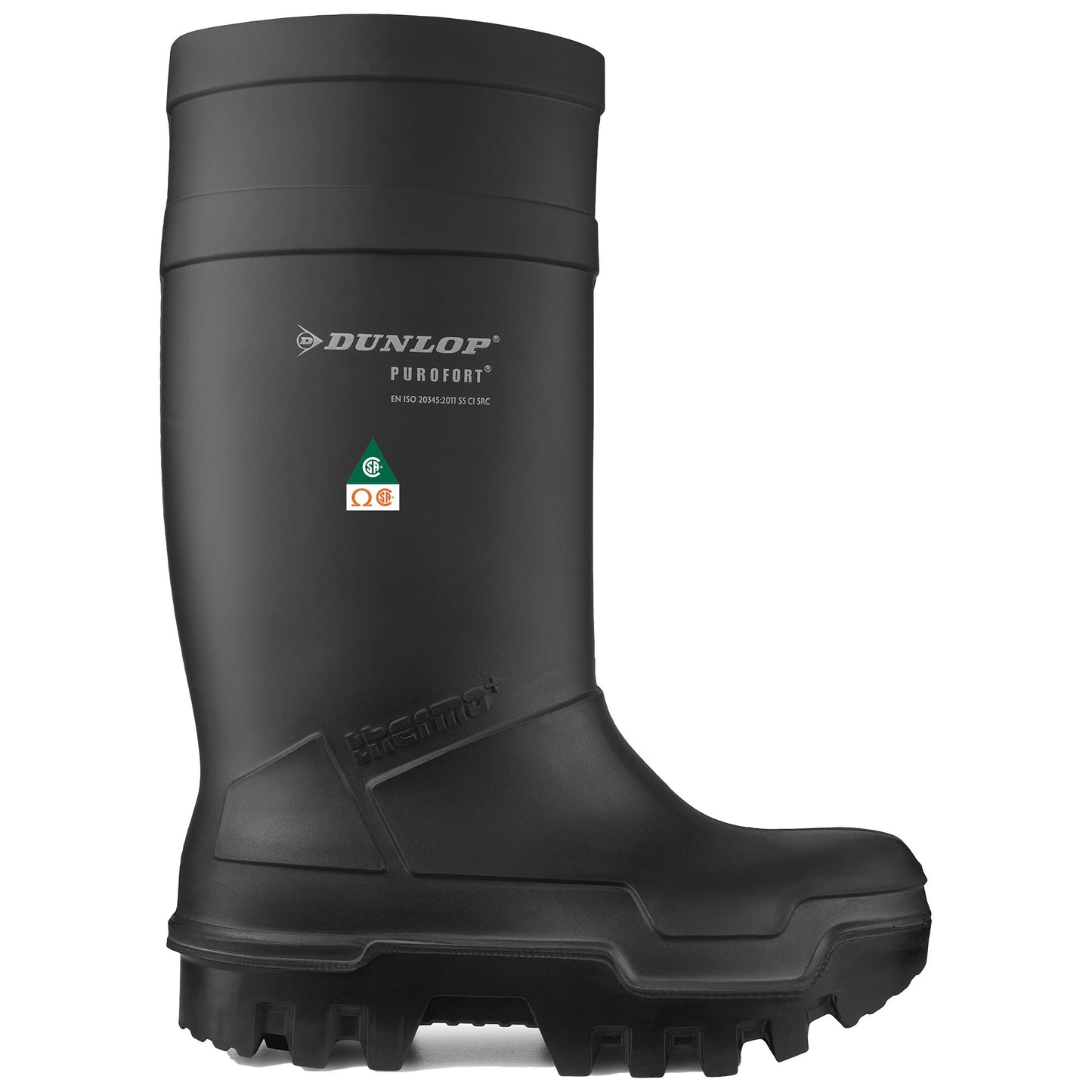 Black Work Boots - Dunlop - Slip Resistant Safety