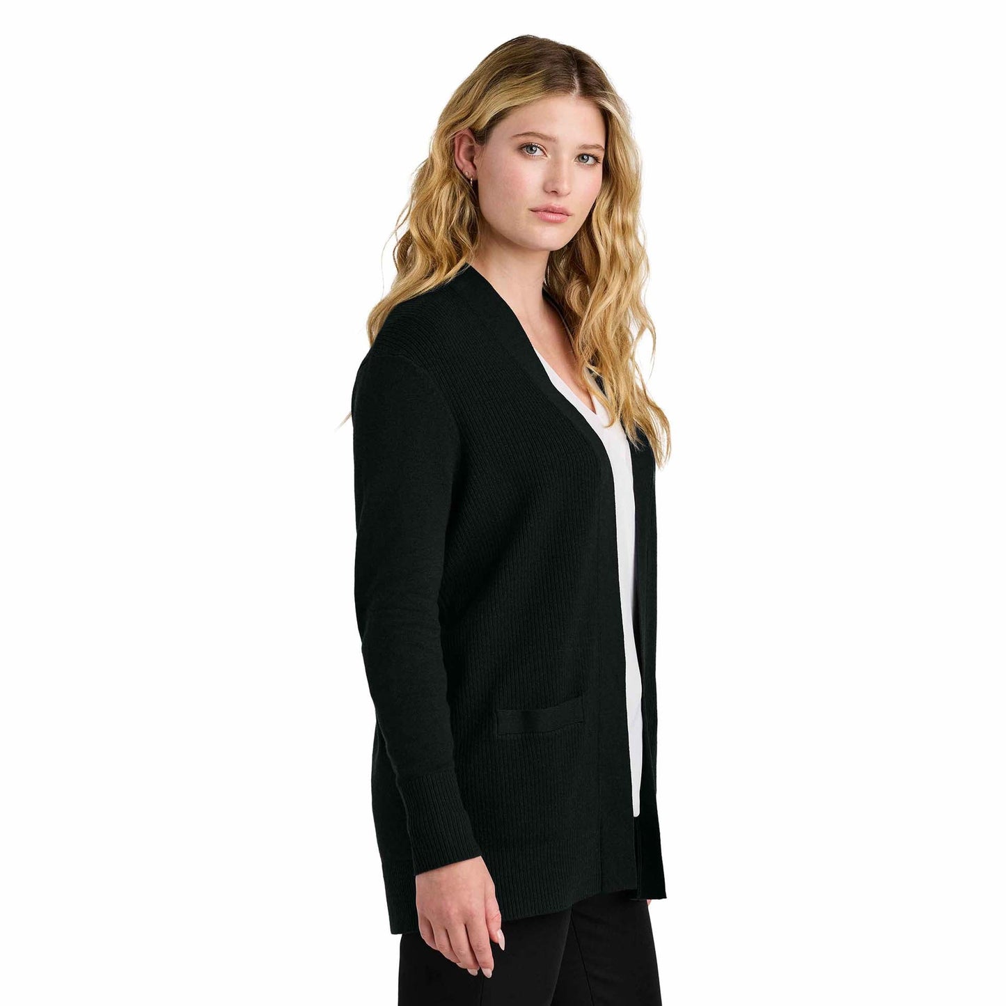 Charcoal Heather Cardigans - Port Authority - Easy Care