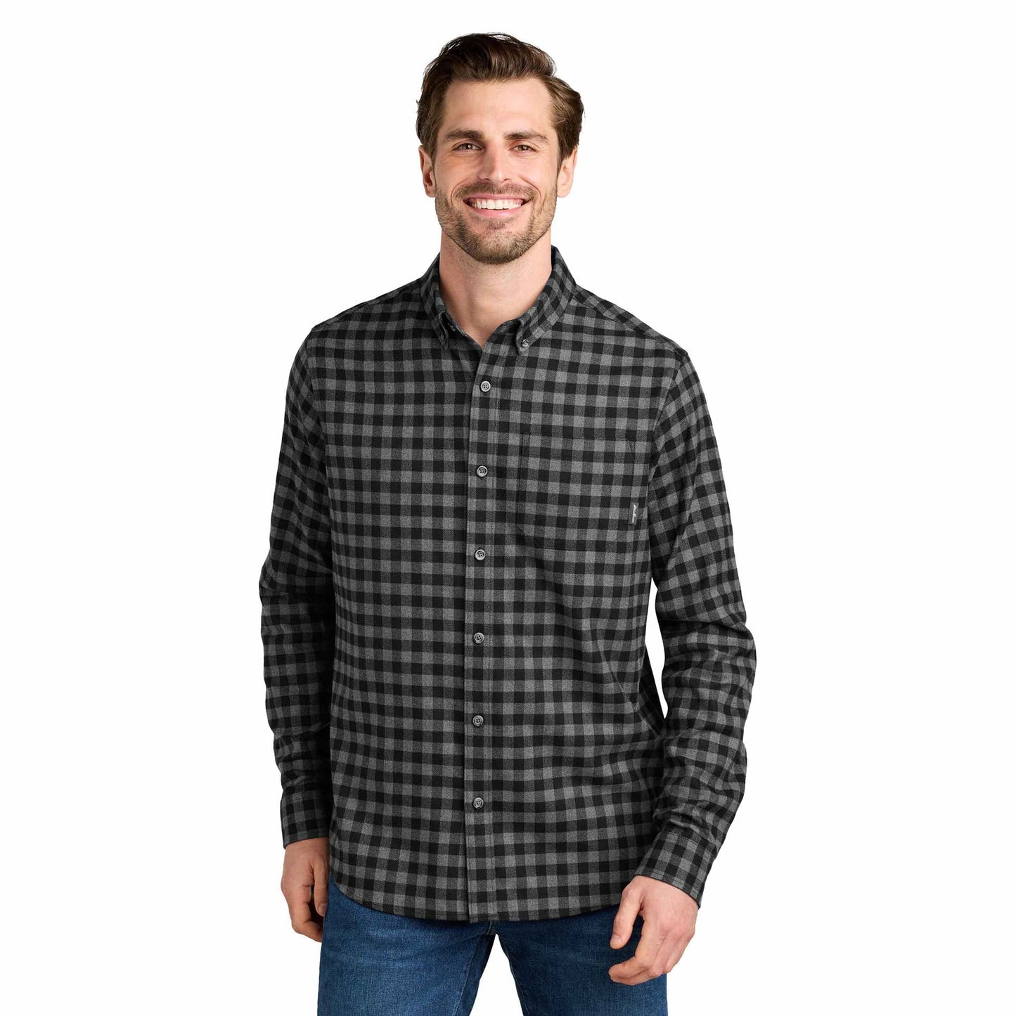 Deep Black Mini Buffalo Shirt - Eddie Bauer - Soft Flannel