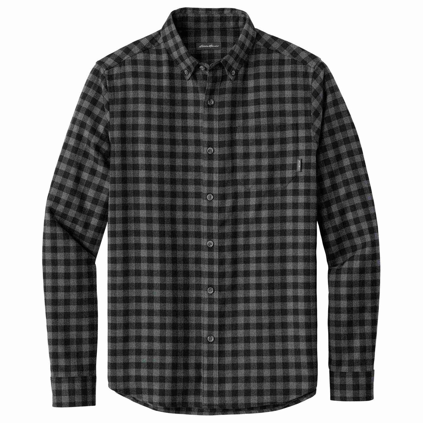 Deep Black Mini Buffalo Shirt - Eddie Bauer - Soft Flannel