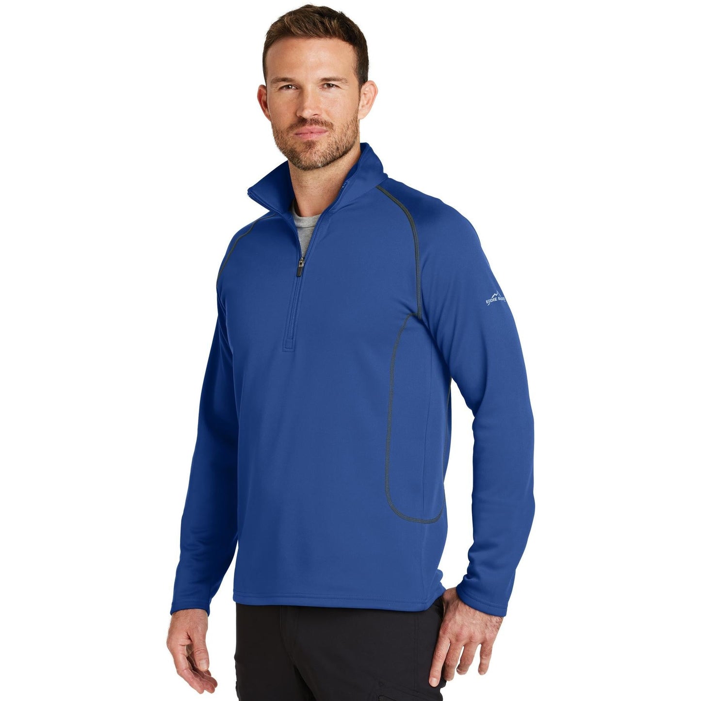 Black Sweatshirts - Eddie Bauer - Smooth Fleece Design