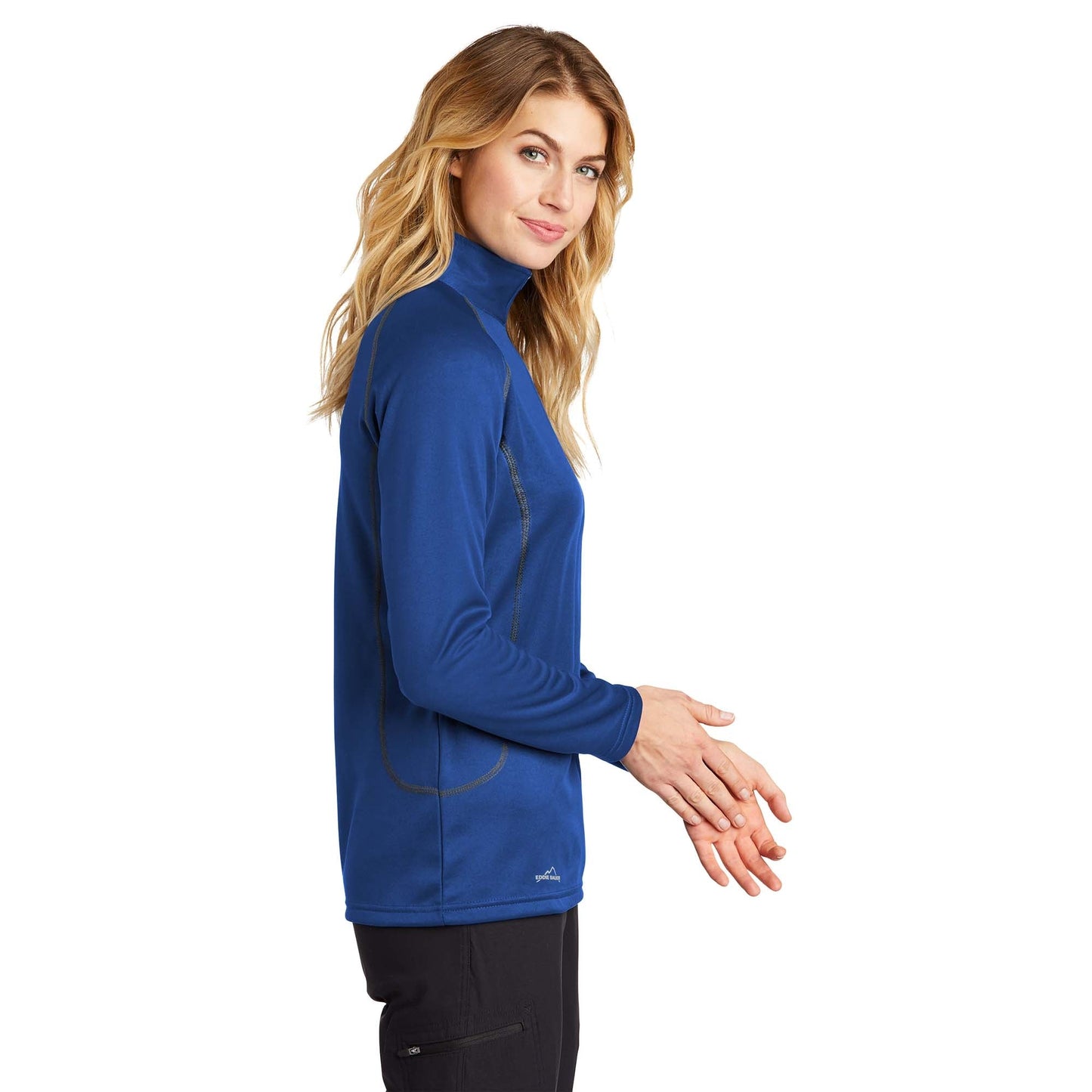 Black Smooth Sweatshirt - Eddie Bauer - Versatile Fleece