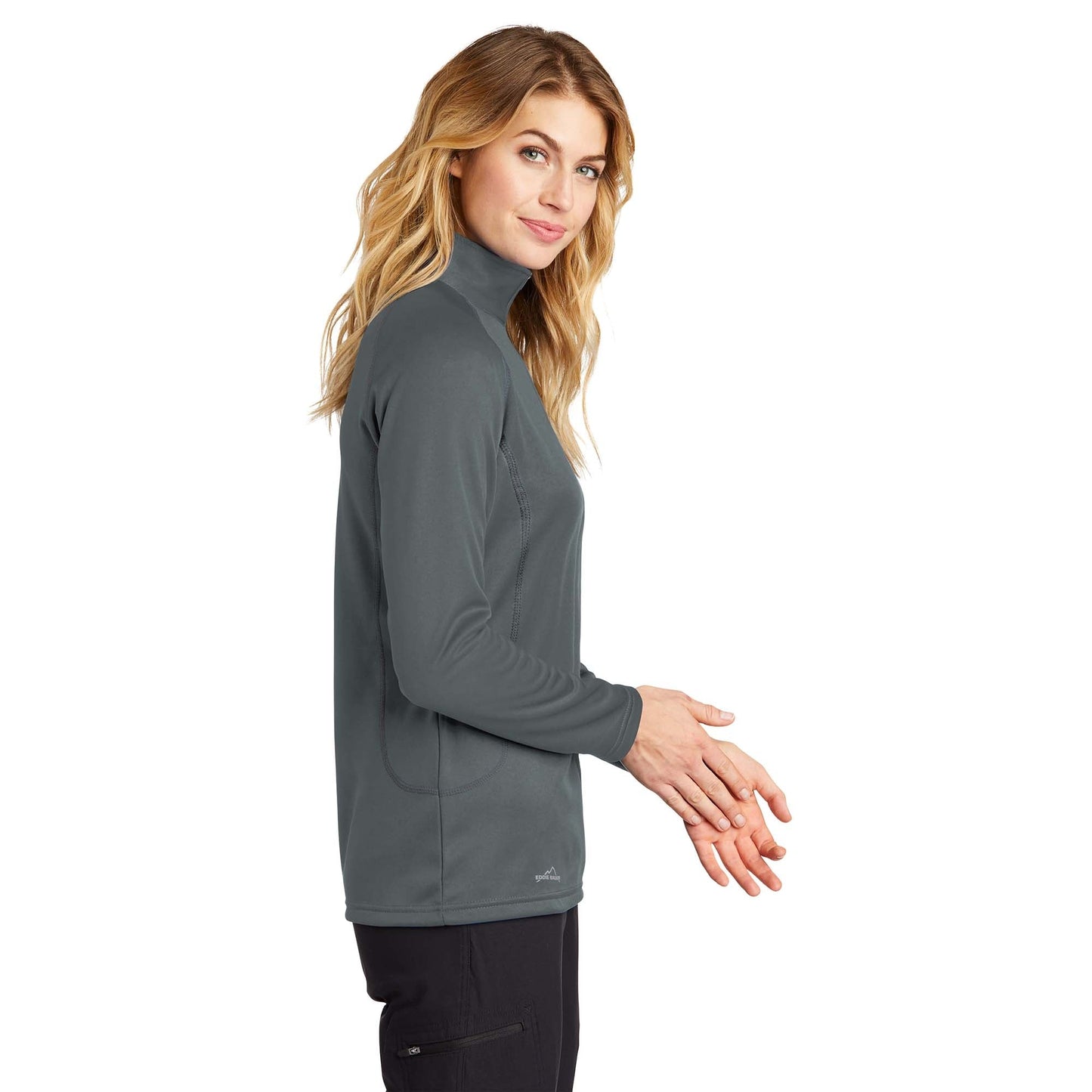 Black Smooth Sweatshirt - Eddie Bauer - Versatile Fleece