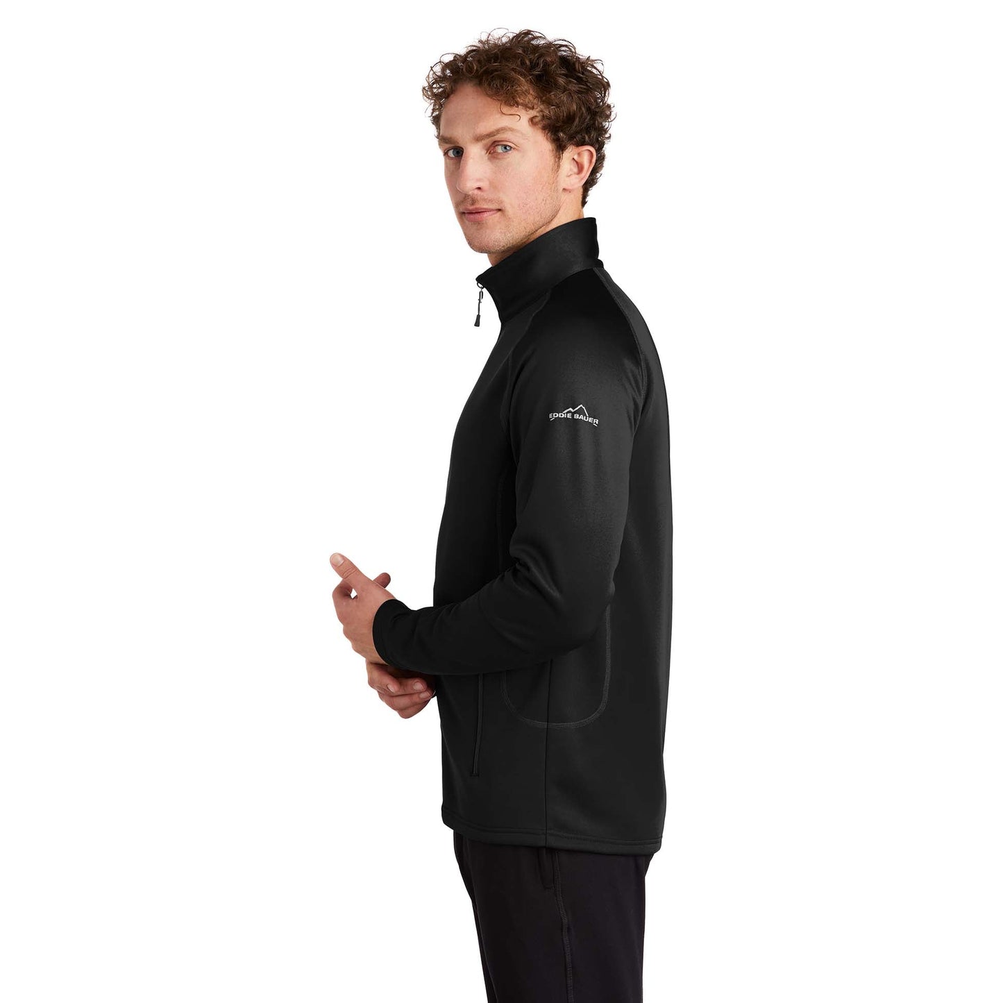 Black Sweatshirts - Eddie Bauer - Smooth Polyester Fleece