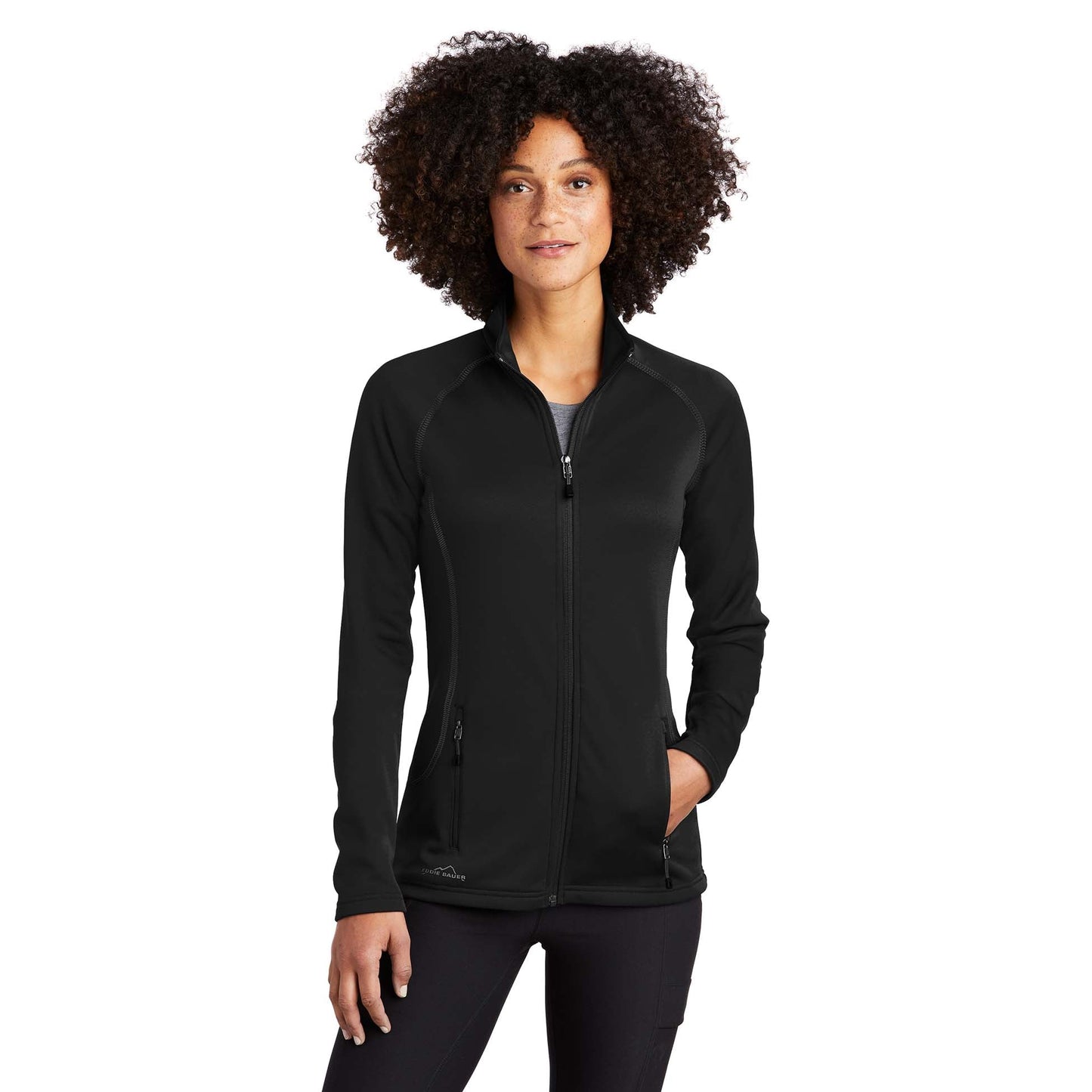 Black Sweatshirts - Eddie Bauer - Smooth Fleece Layer