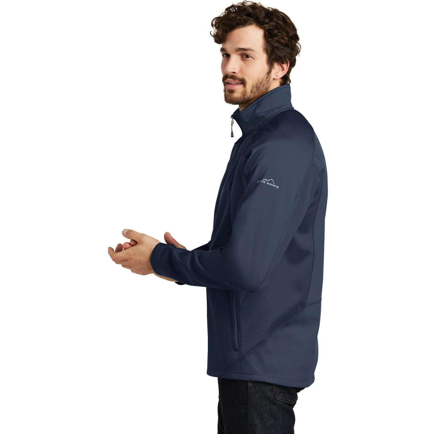 Black Soft Shell Jacket - Eddie Bauer - Waterproof Design