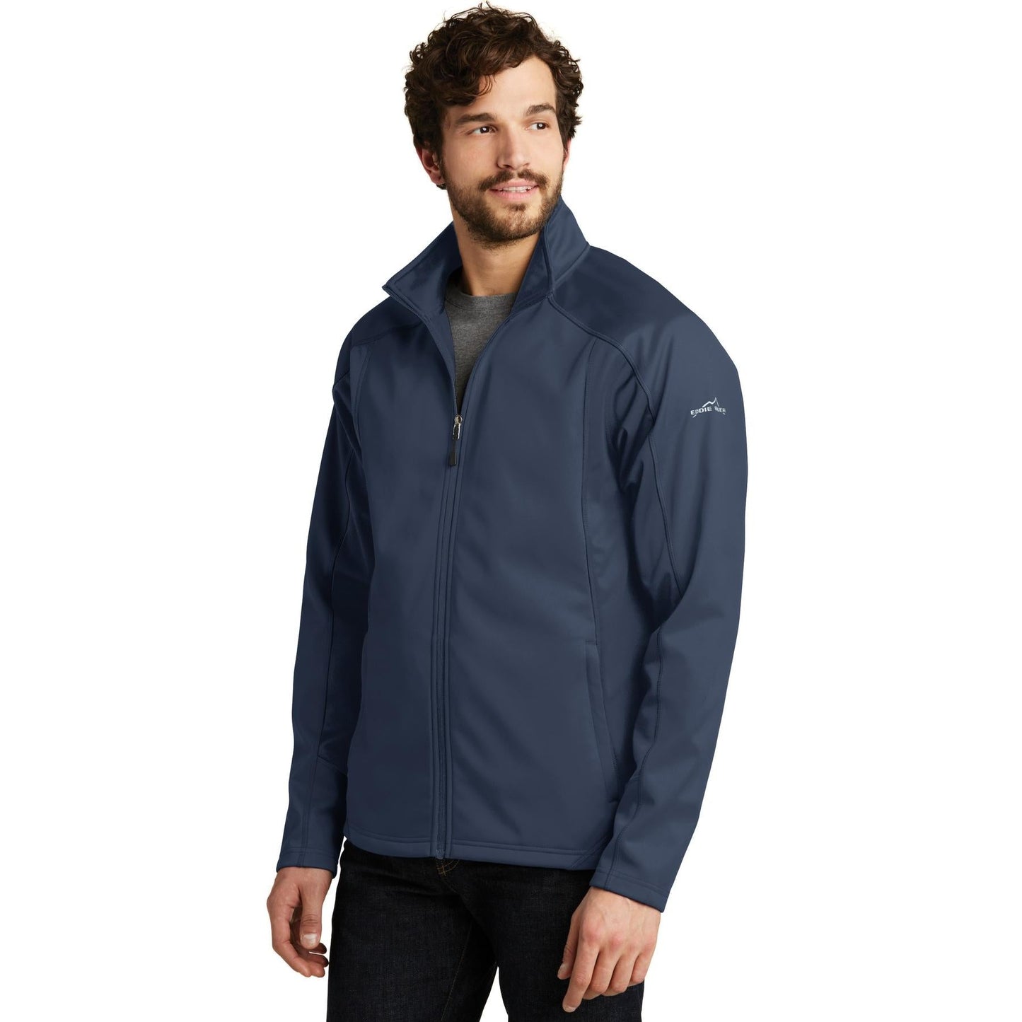 Black Soft Shell Jacket - Eddie Bauer - Waterproof Design