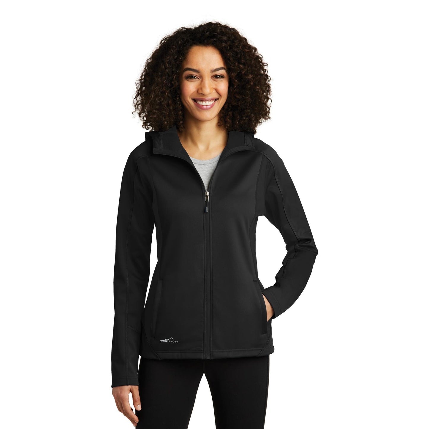 Black Soft Shell Jacket - Eddie Bauer - Waterproof Design