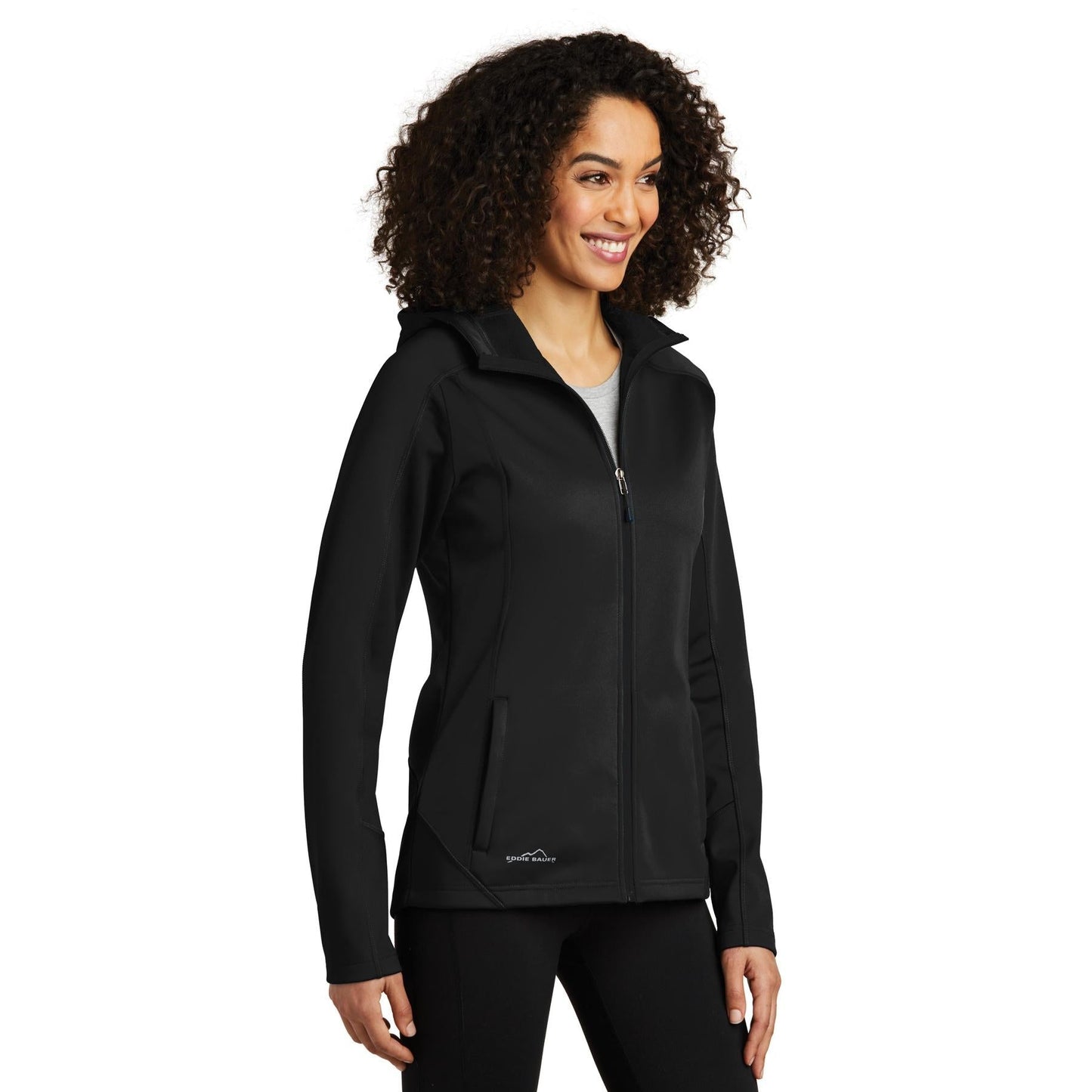 Black Soft Shell Jacket - Eddie Bauer - Waterproof Design