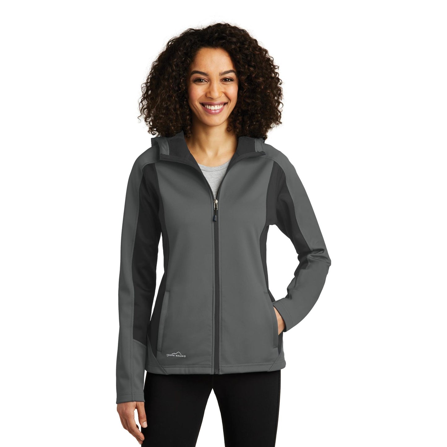 Black Soft Shell Jacket - Eddie Bauer - Waterproof Design