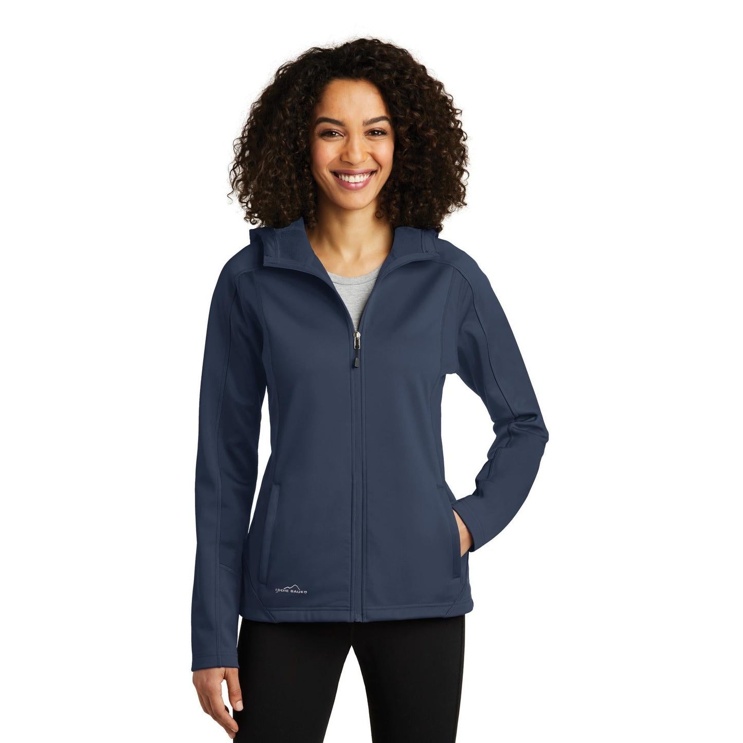 Black Soft Shell Jacket - Eddie Bauer - Waterproof Design