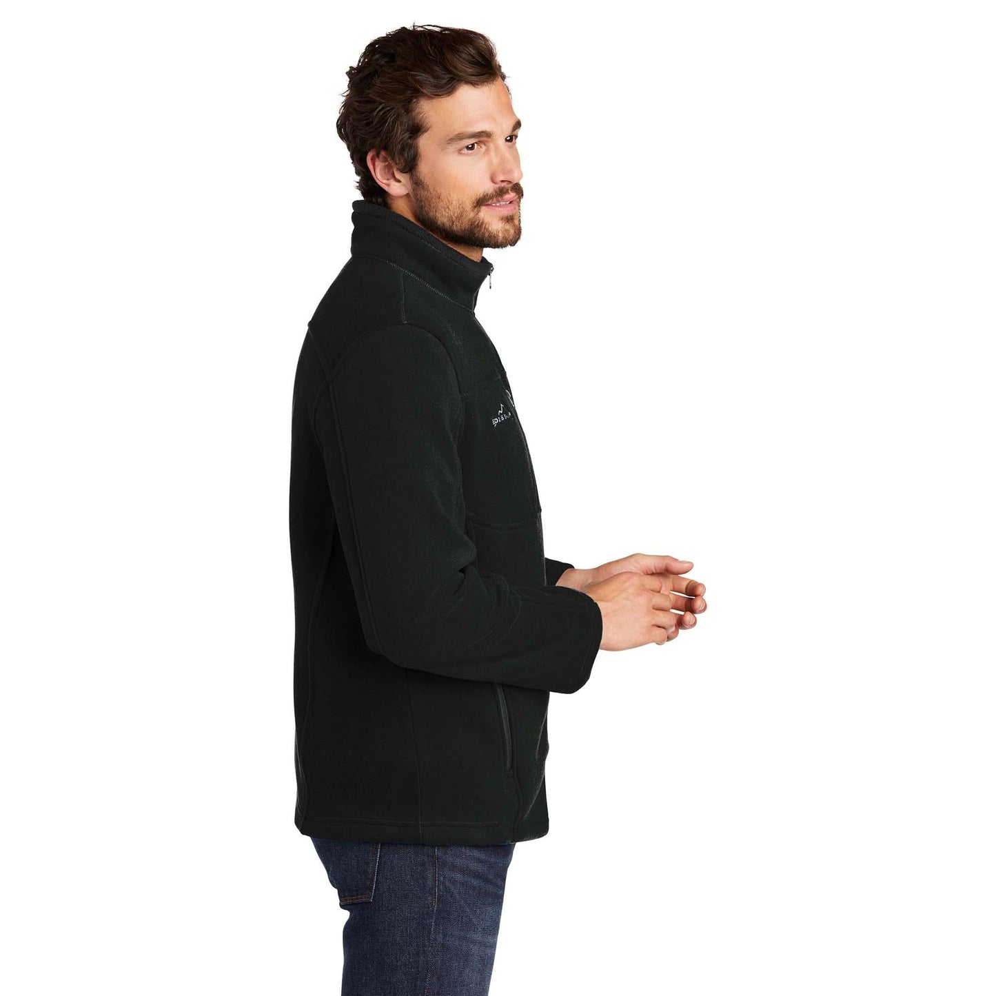 Black Fleece Jacket - Eddie Bauer - Cozy Design