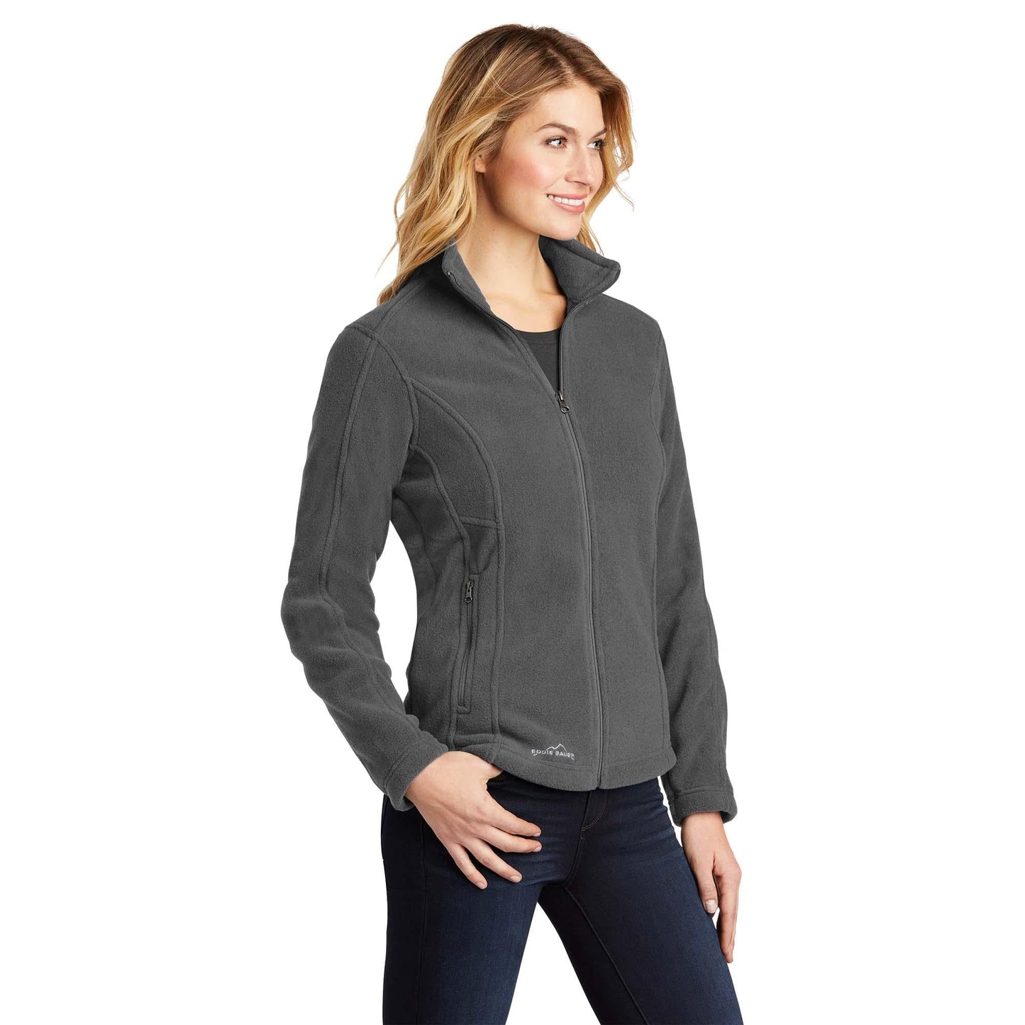 Black Fleece Jacket - Eddie Bauer - Soft Polyester
