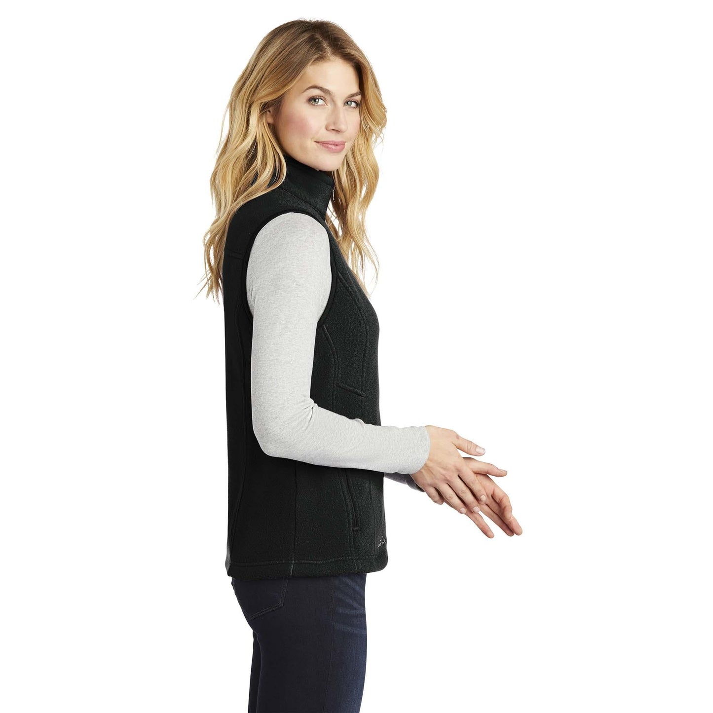 Black Fleece Vest - Eddie Bauer - Soft Polyester