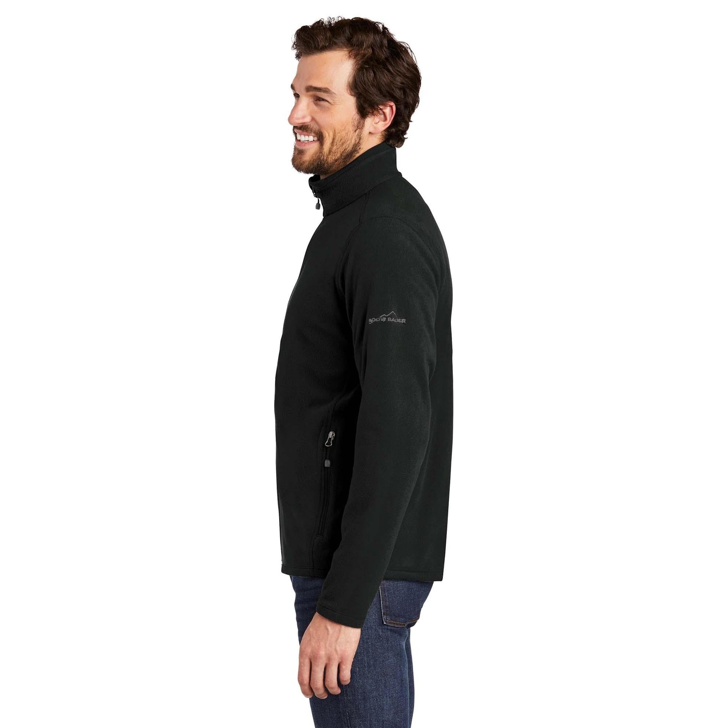 Black Microfleece Jacket - Eddie Bauer - Cozy Comfort