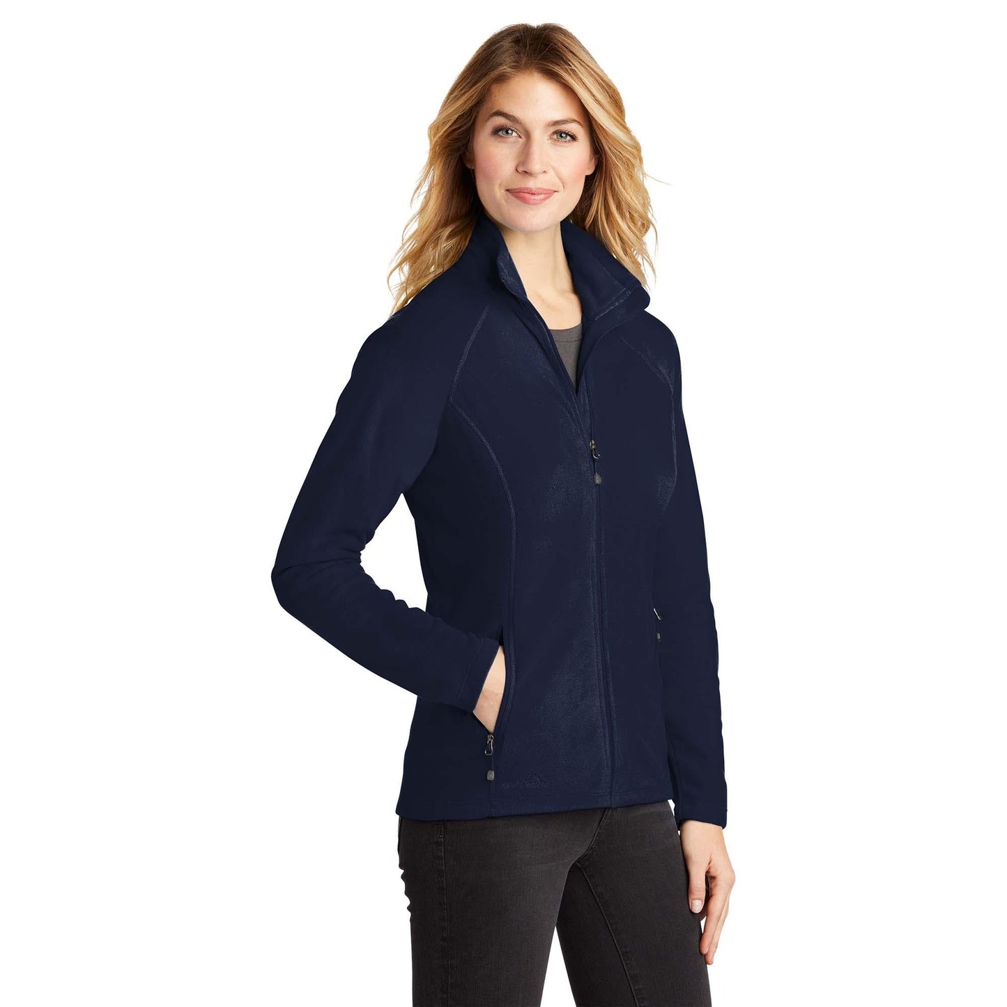 Black Microfleece Jacket - Eddie Bauer - Lightweight Comfort