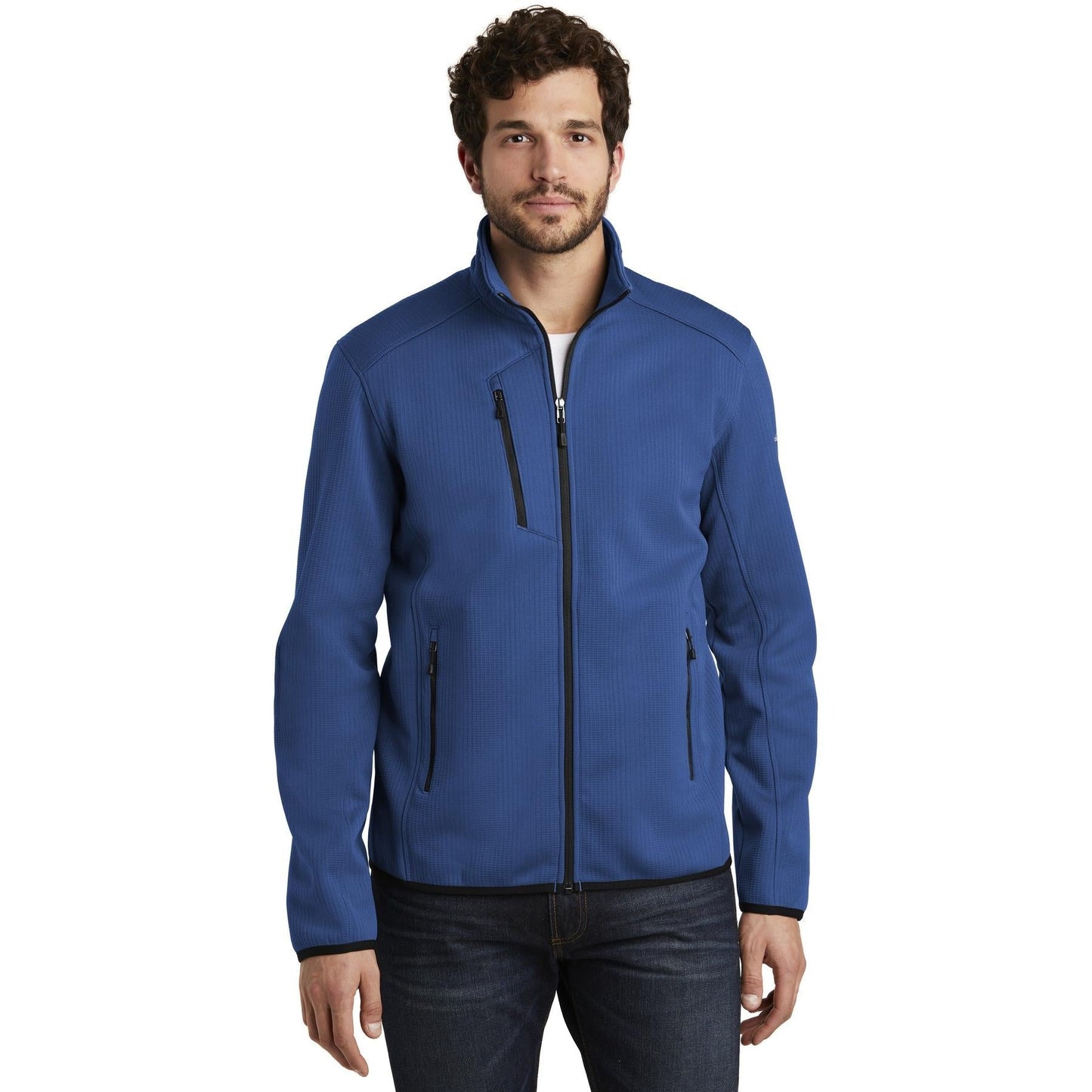 Black Fleece Jacket - Eddie Bauer - Full-Zip Style