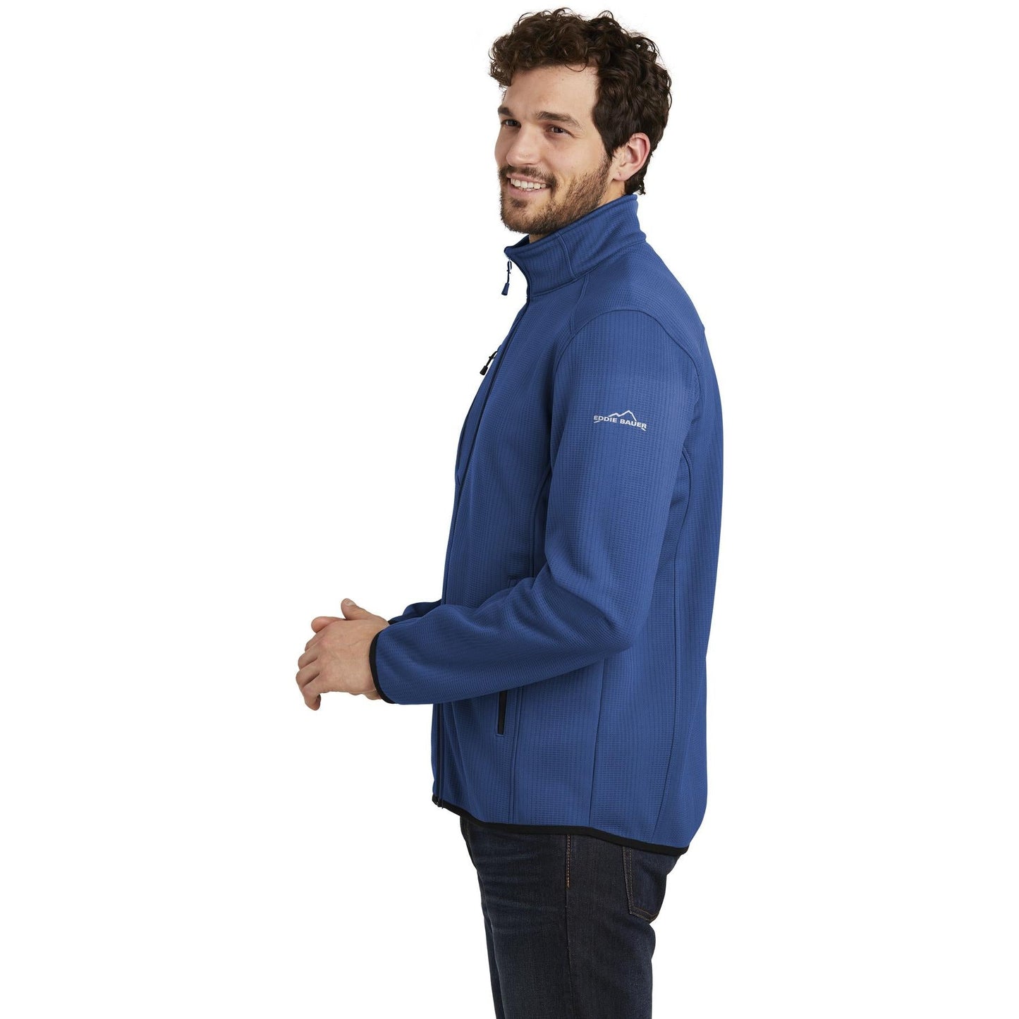 Black Fleece Jacket - Eddie Bauer - Full-Zip Style