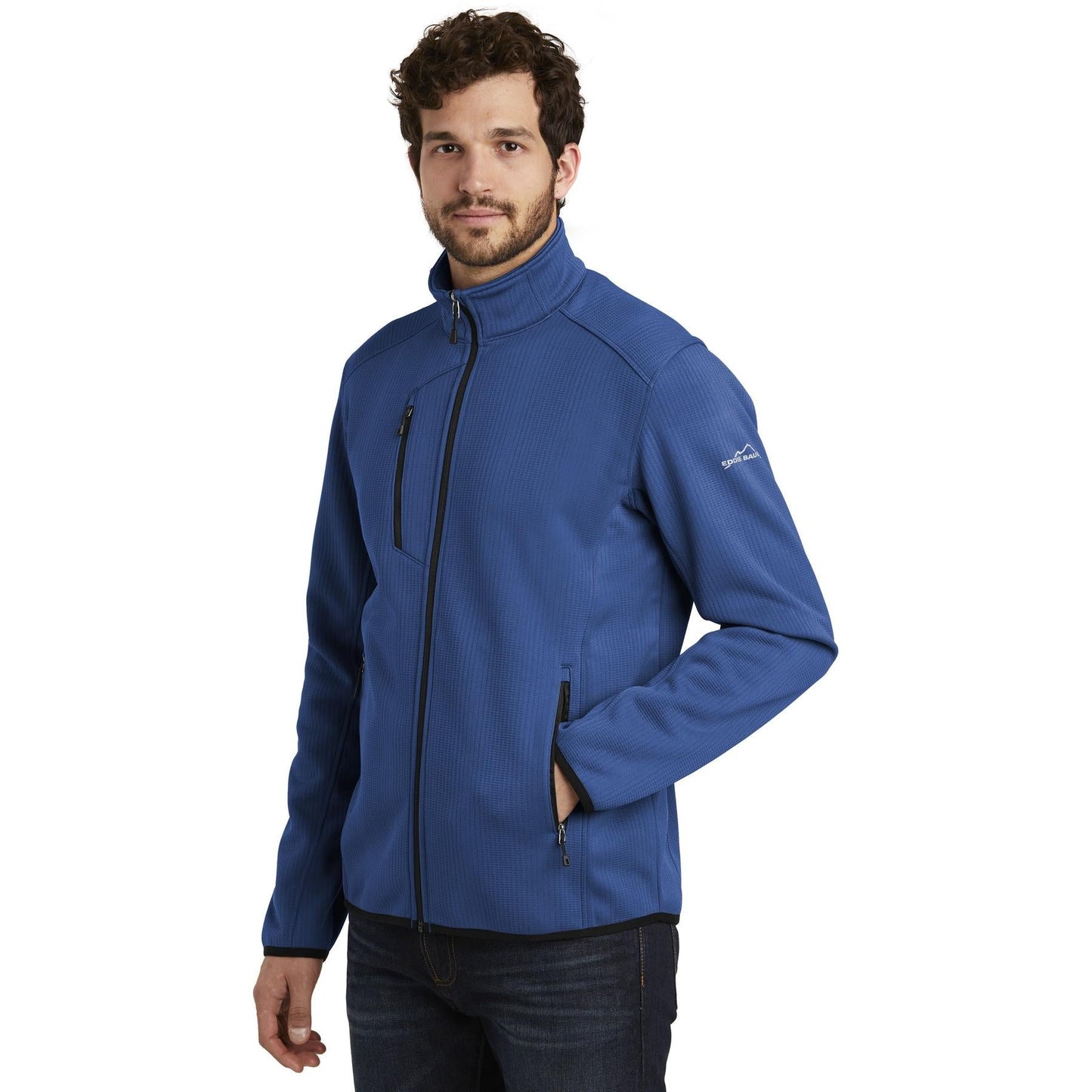 Black Fleece Jacket - Eddie Bauer - Full-Zip Style