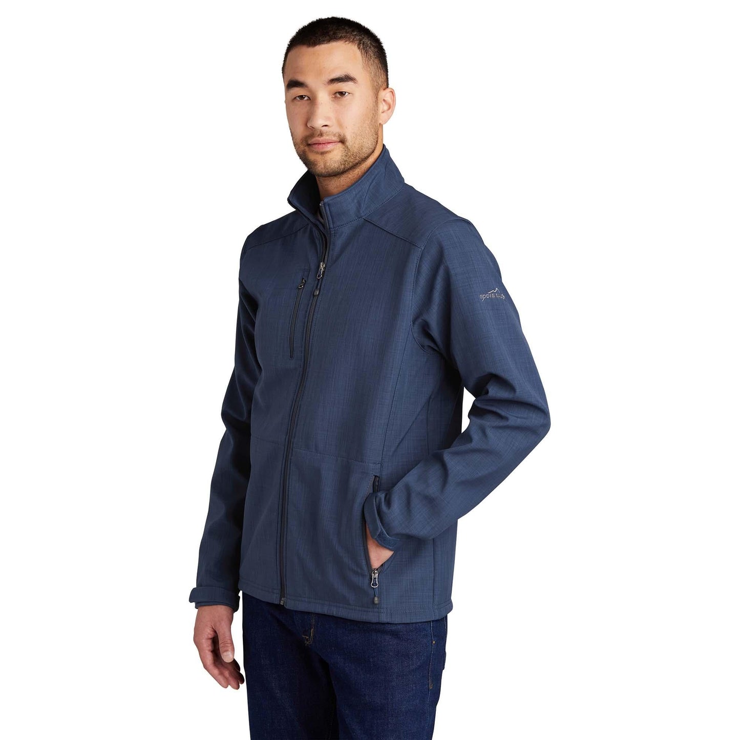 Black Soft Shell Jacket - Eddie Bauer - Water-Resistant