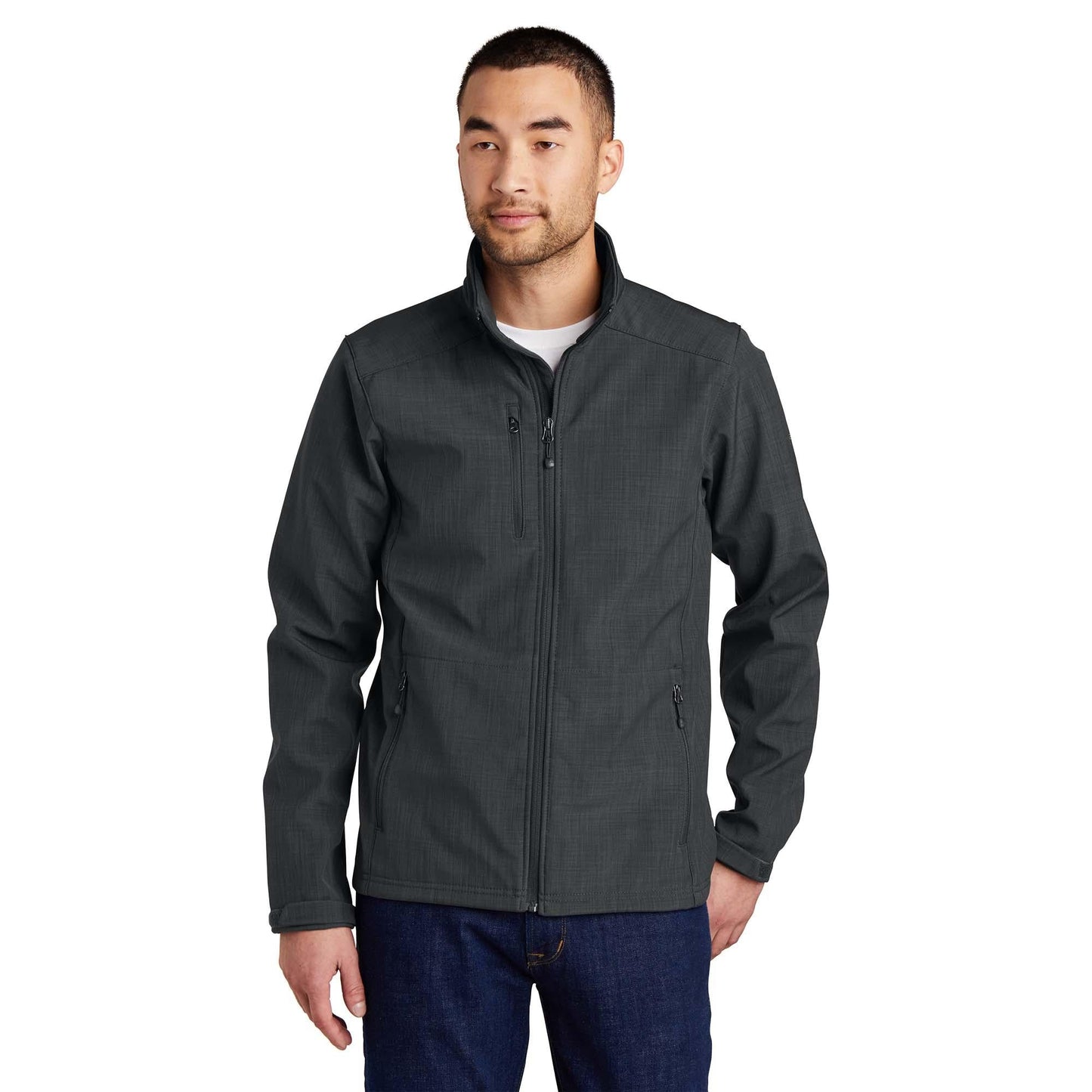 Black Soft Shell Jacket - Eddie Bauer - Water-Resistant