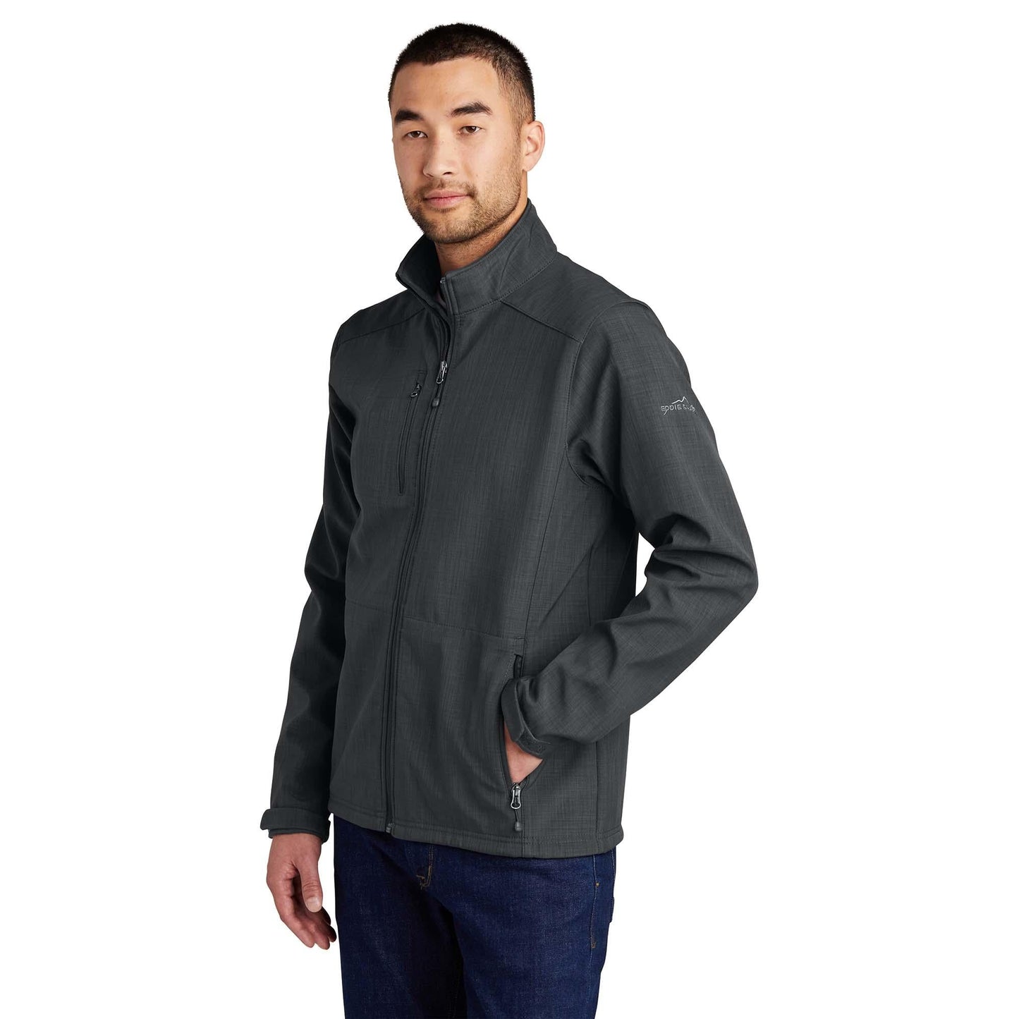 Black Soft Shell Jacket - Eddie Bauer - Water-Resistant