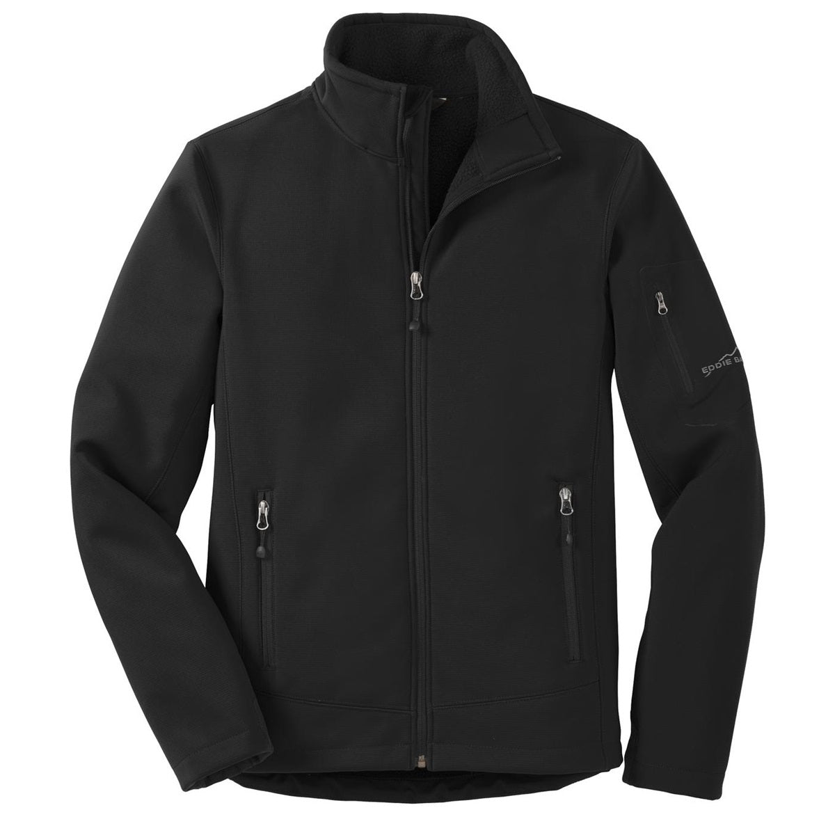 Black Soft Shell Jacket - Eddie Bauer - Ripstop Fabric